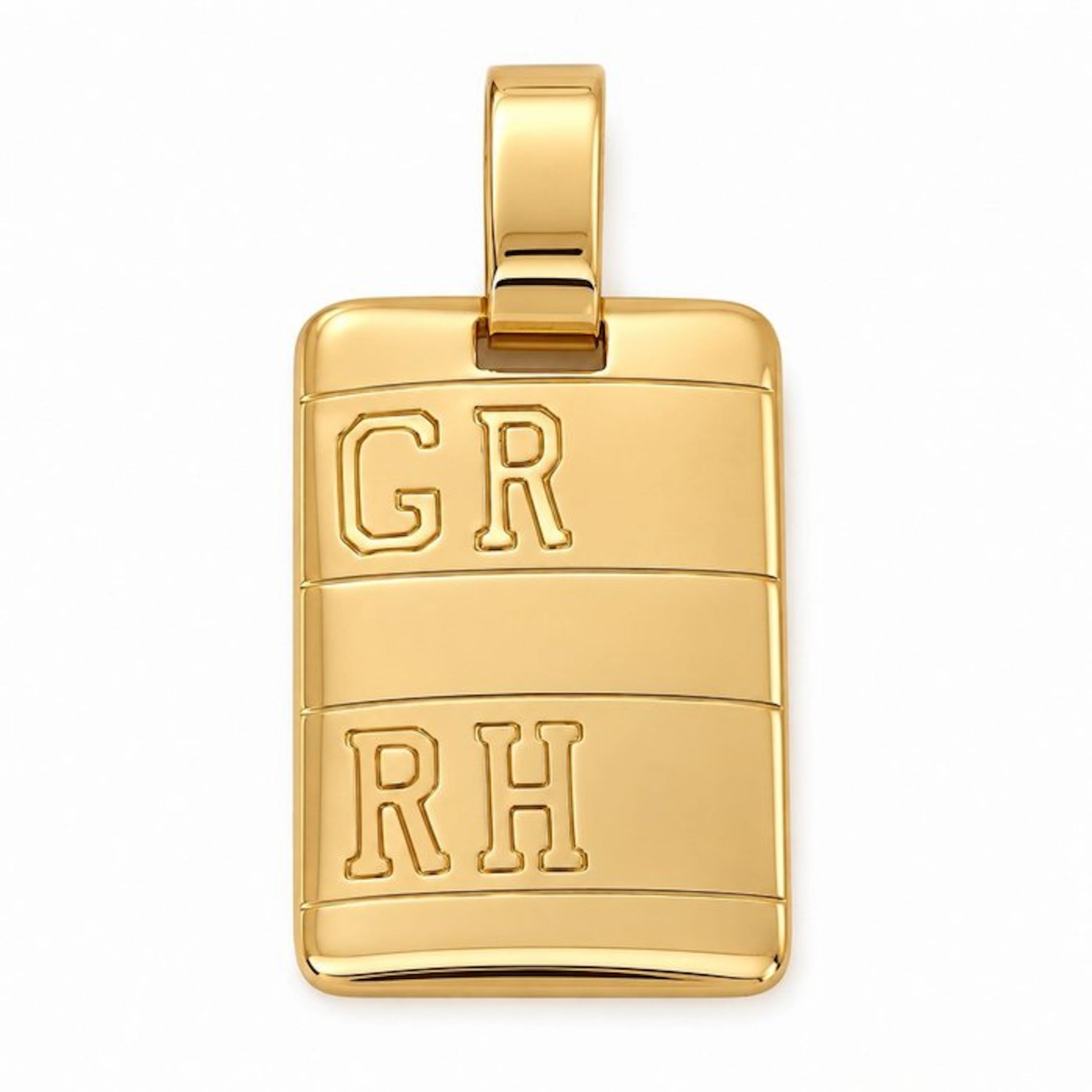 Pendant - 18 kt. Yellow gold - Made in Italy - Handmade