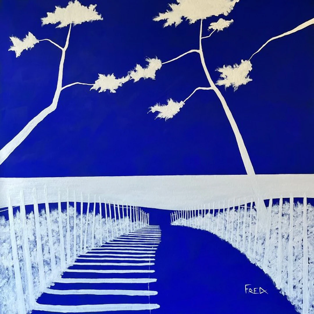 frederic Cadiou (1980) - Sainte-Marine ultramarine 100x100