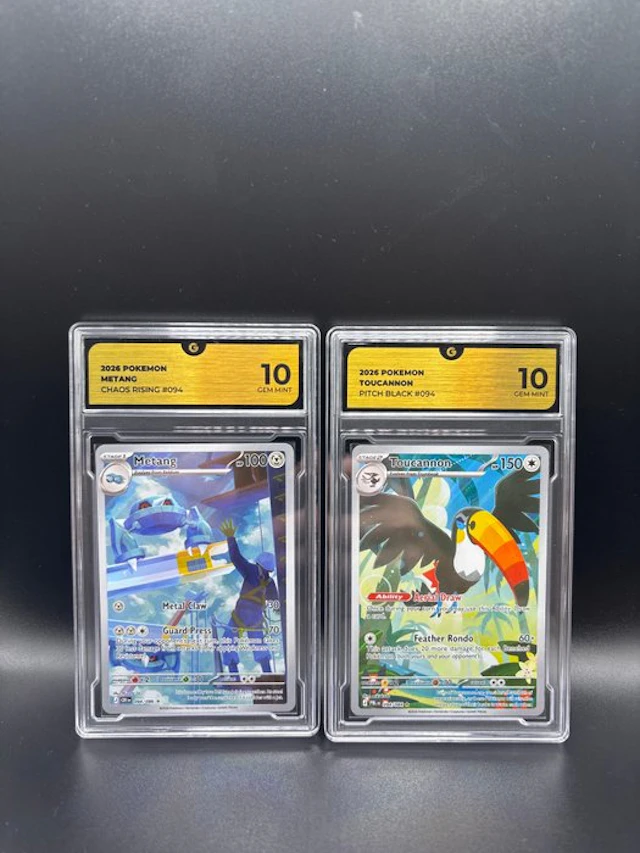 Pokémon - 2 Graded card - Metang & Toucannon Illustration Rare Set - GG 10