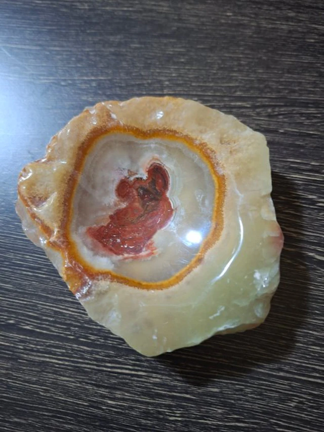 Ashtray - Onyx - Vintage onyx ashtray