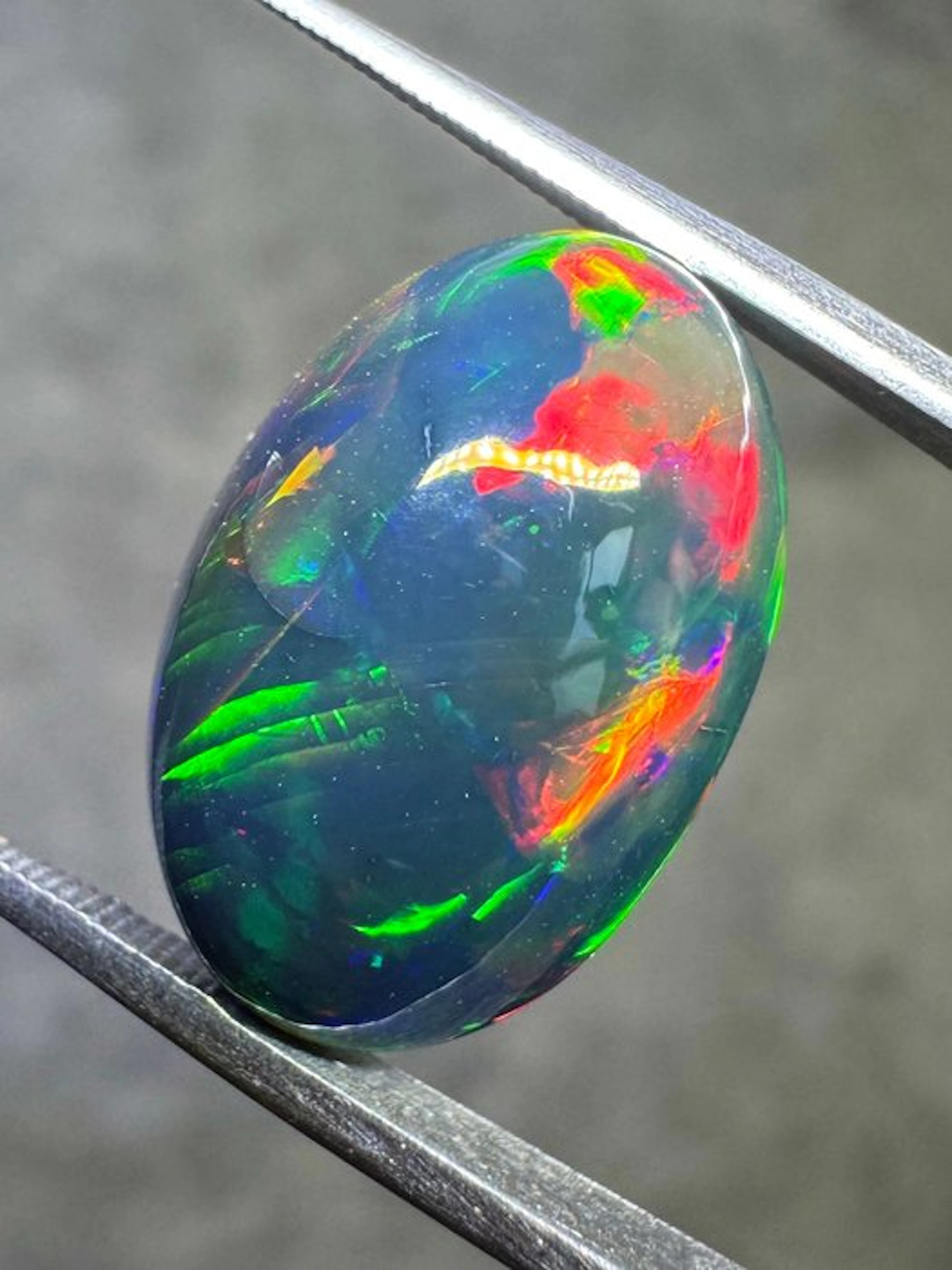 TOP QUALITY! Natural black opal from Ethiopia
