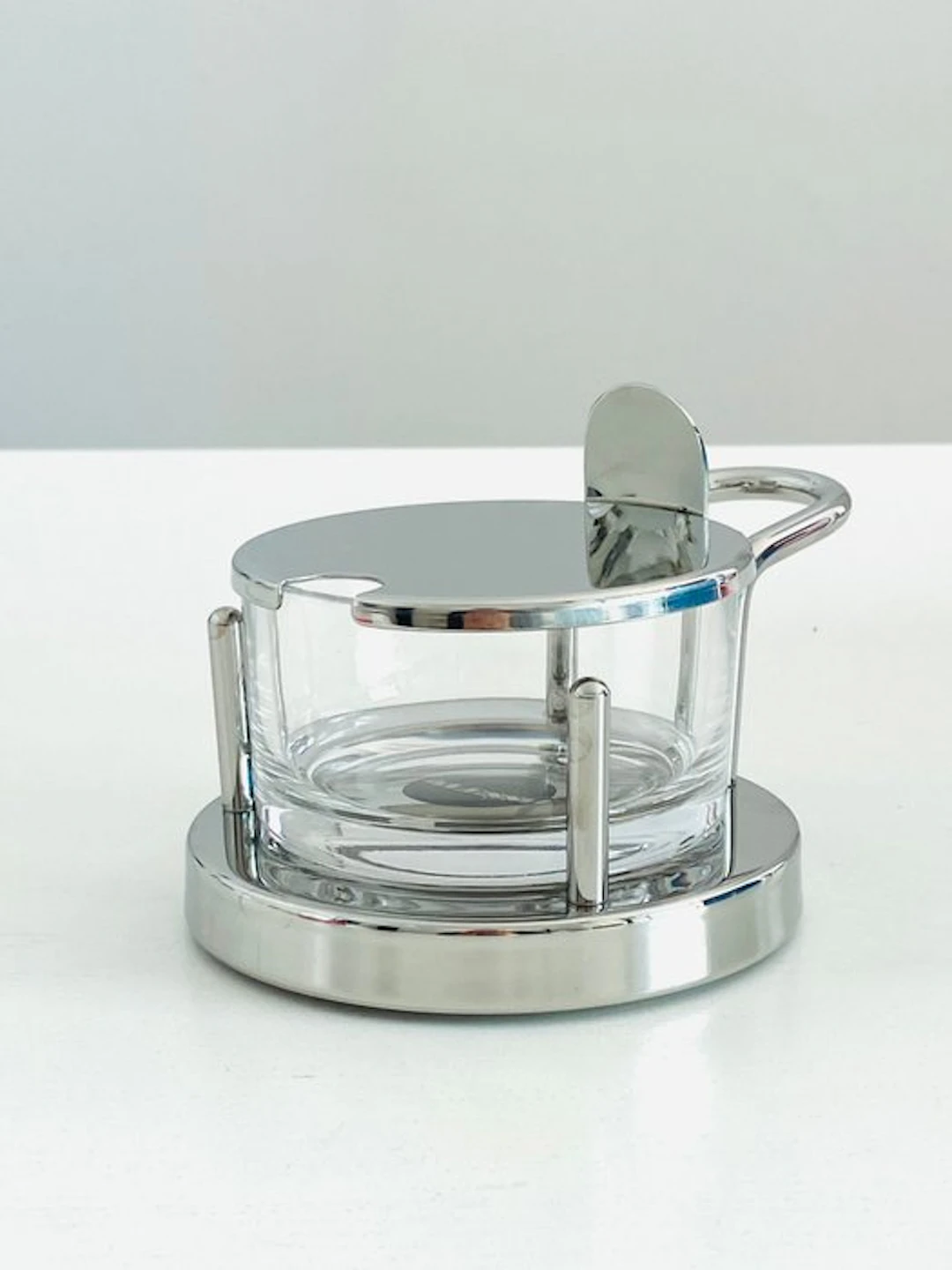 Alessi - Ettore Sottsass - Kitchen container - Glass, Steel - Cheese