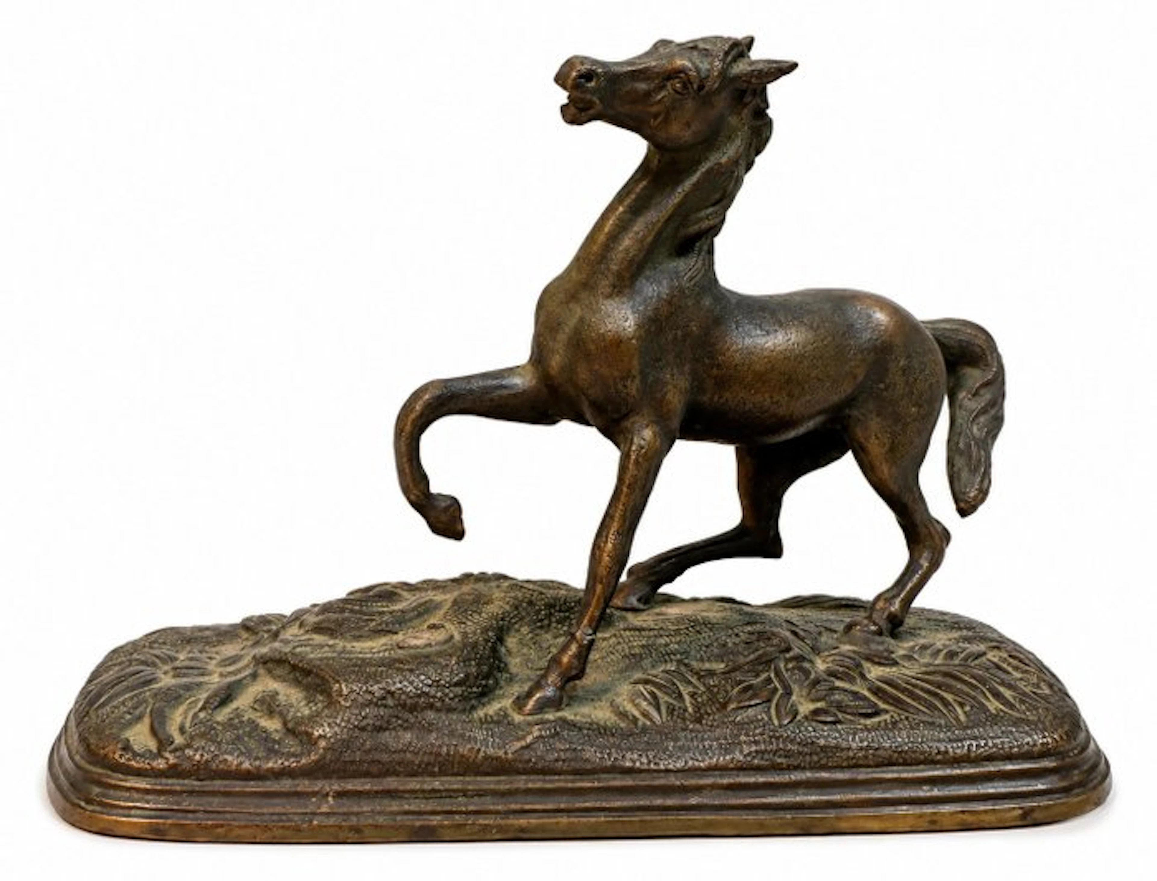 Sculpture, Cheval en mouvement - 11.5 cm - Bronze - 1970