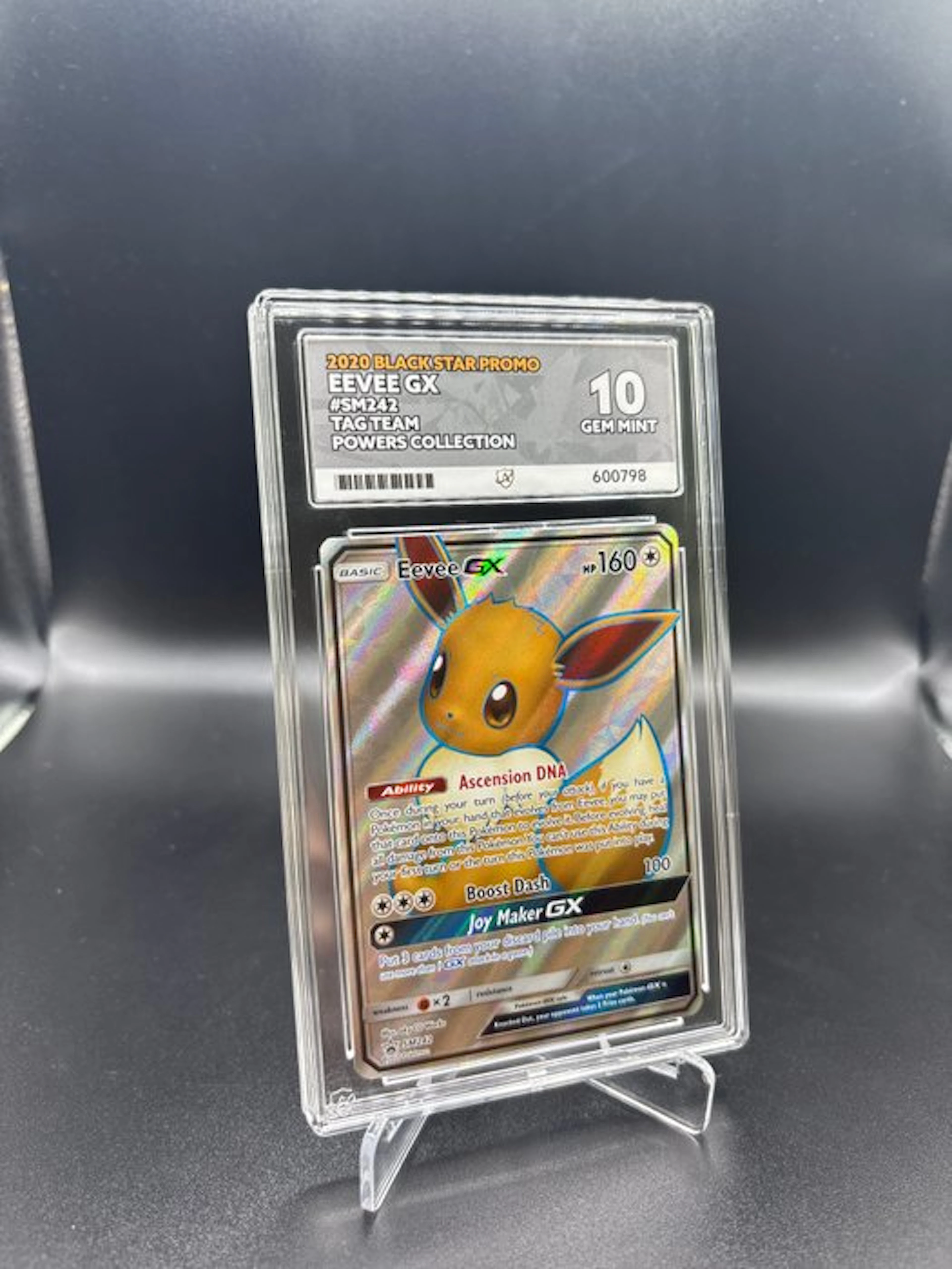 Pokémon - 1 Graded card - Eevee SM242 Full art - ACE 10