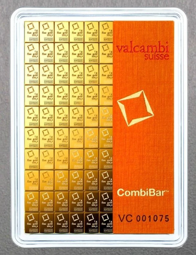 100 x 1 Gramm - Gold .999 - Valcambi - Sealed & with certificate