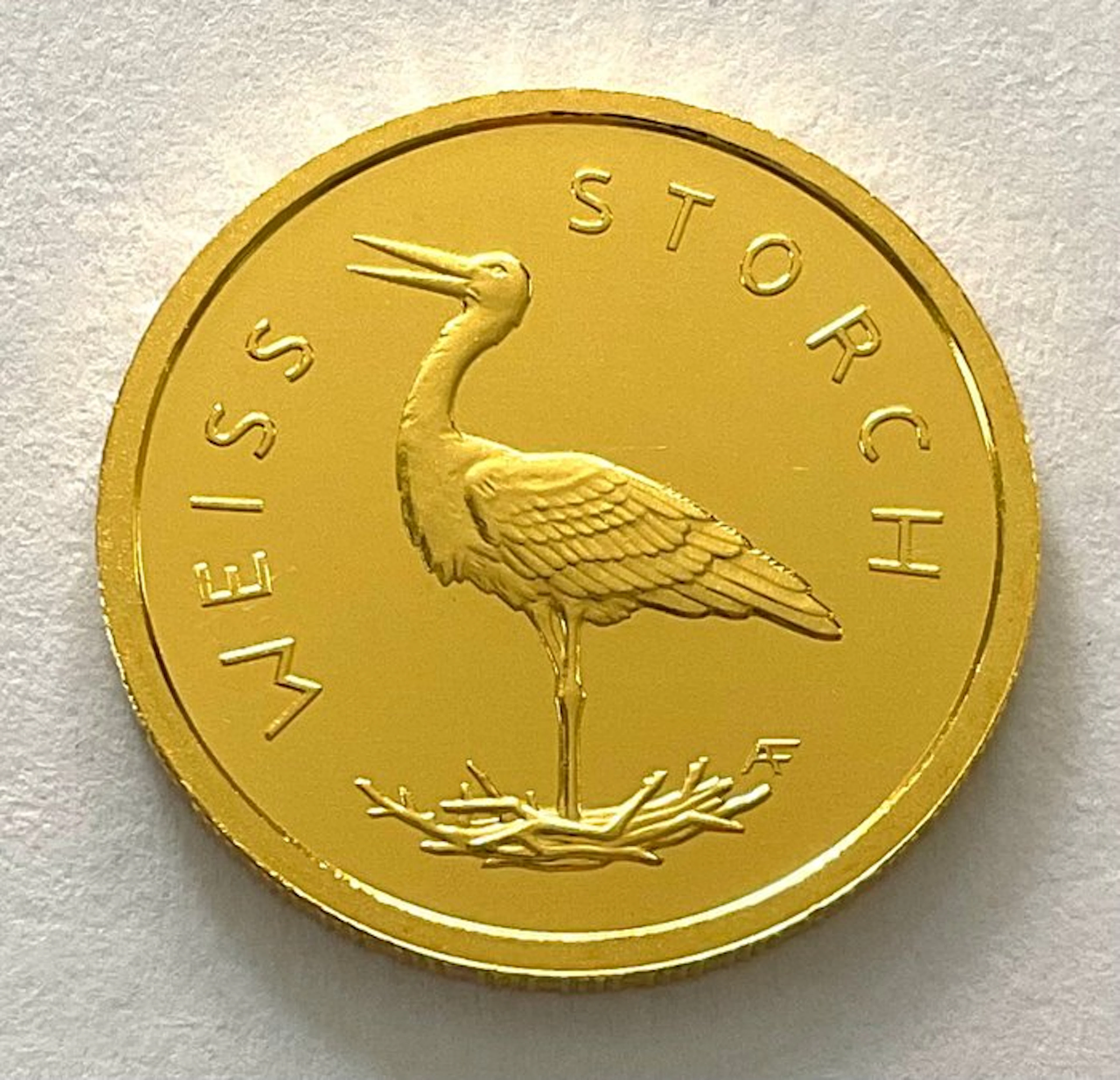 Germany. 20 Euro 2020 J - Heimische Vögel - Weißstorch