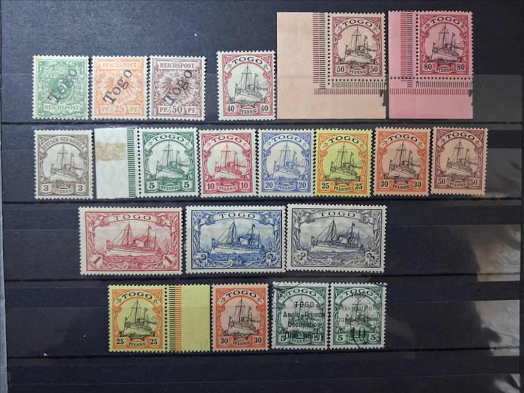 German Empire - German Colonies, Togo, Small selection, Unused. Stamped.