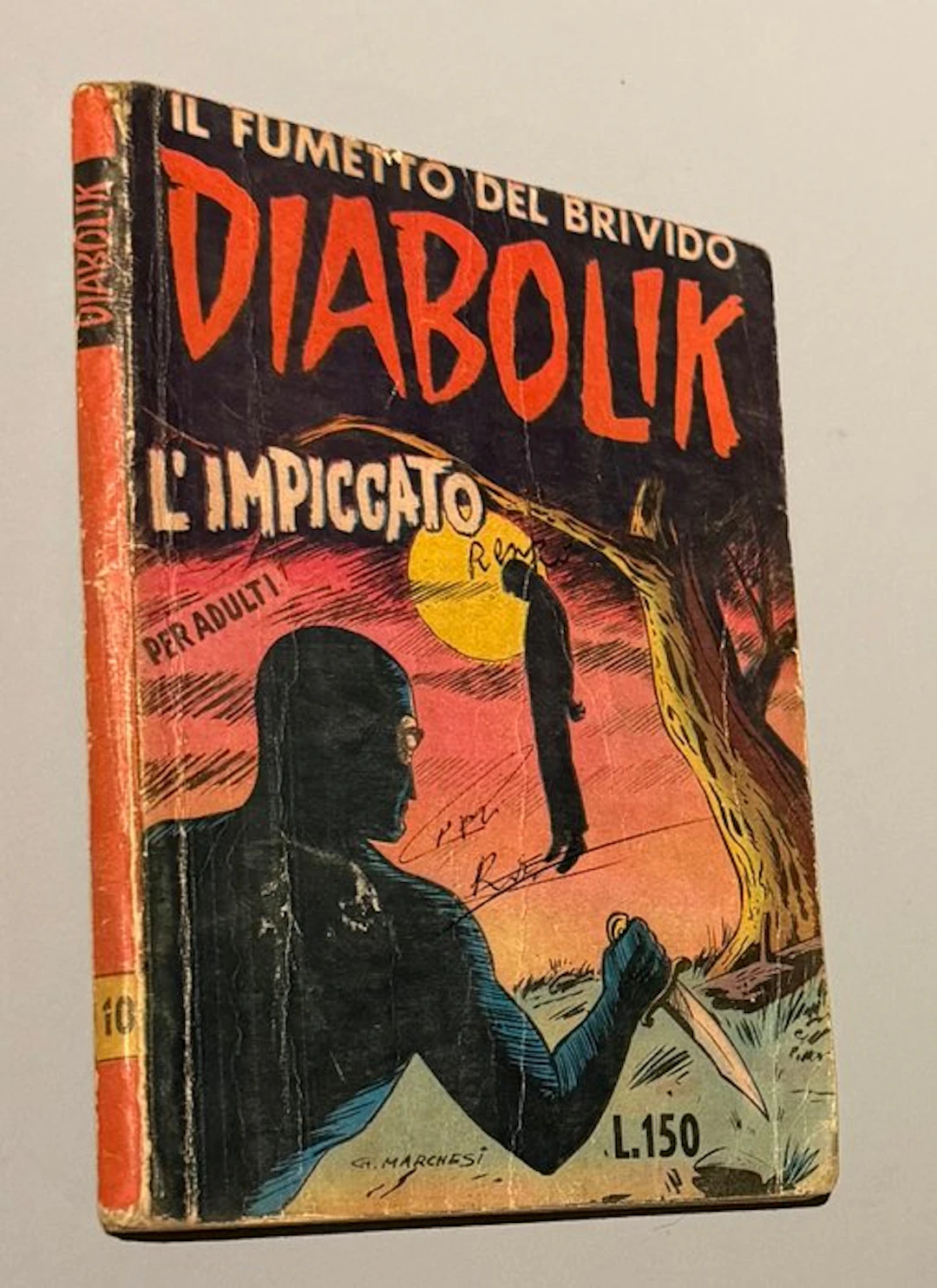 Diabolik I serie n. 10 Ingoglia - "L'impiccato" - 1 Comic - First