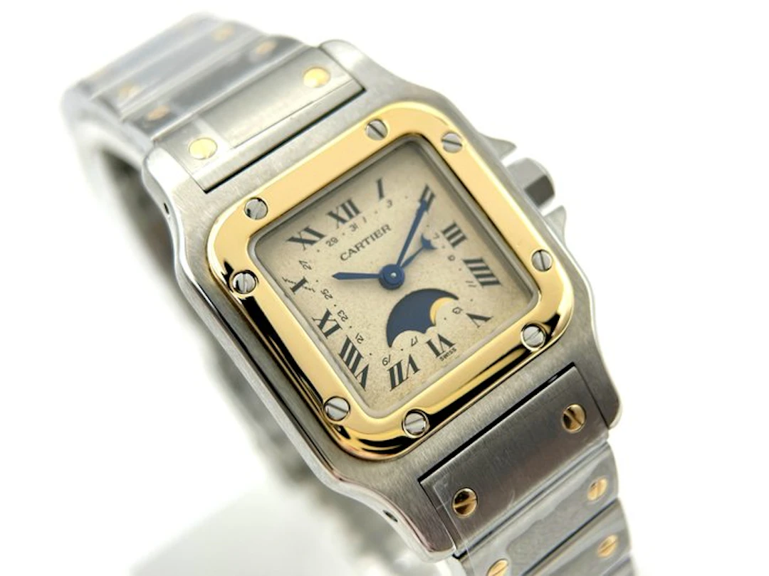 Cartier - Santos Galbée Moonphase - 119902 - Serviced by...