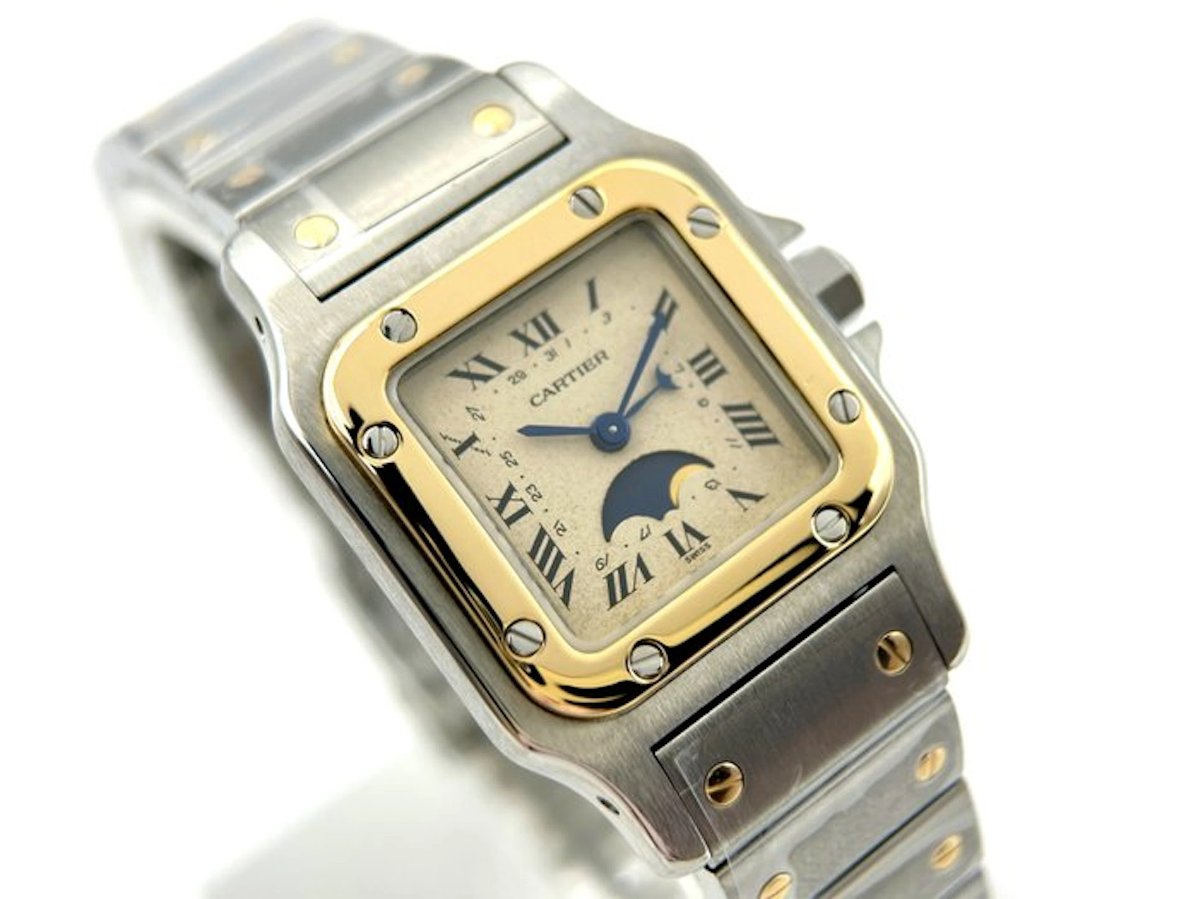 Cartier - Santos Galbée Moonphase - 119902 - Serviced by...