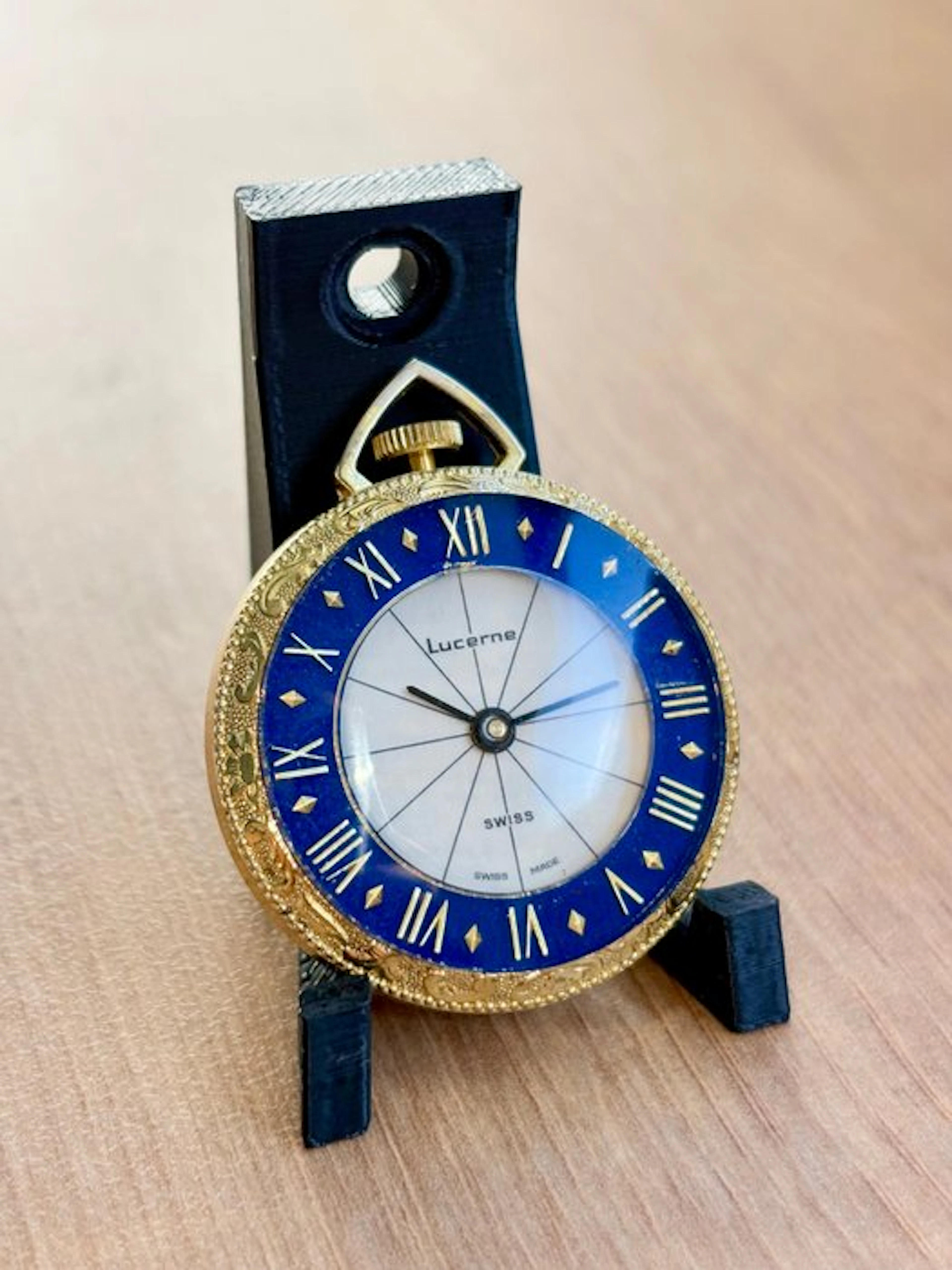 Lucerne – Swiss Made Mechanical Pocket Watch – Gold Tone...