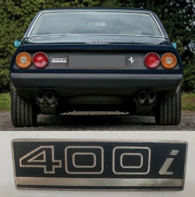 Emblem - Ferrari - 400i badge by Bomisa - New Old Stock