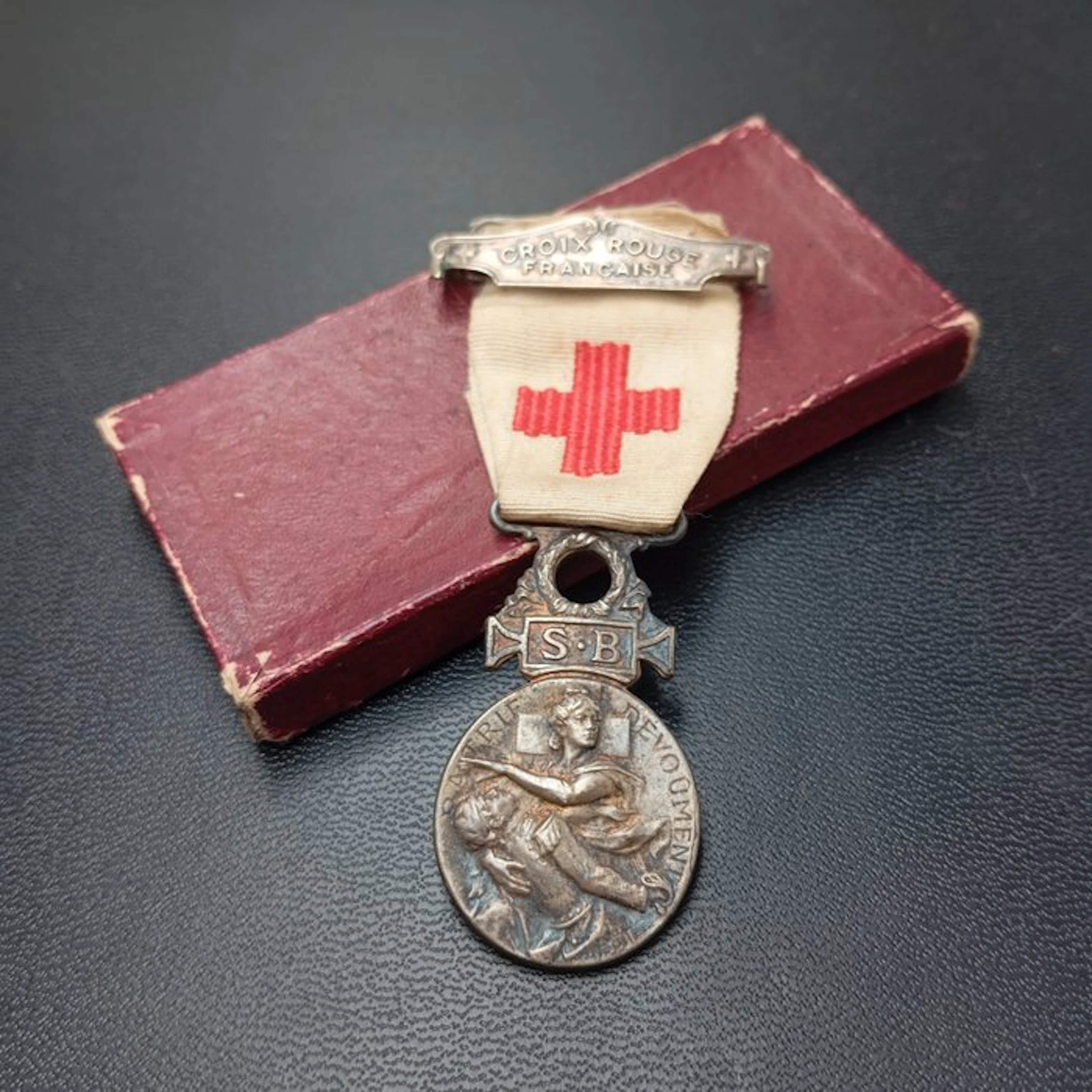 France - Medal - Médaille ancienne de la croix rouge française 14/18 - 1918