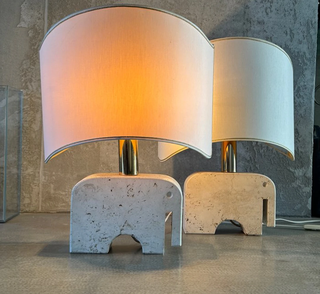 Fratelli Mannelli - Table lamp (2) - Travertine