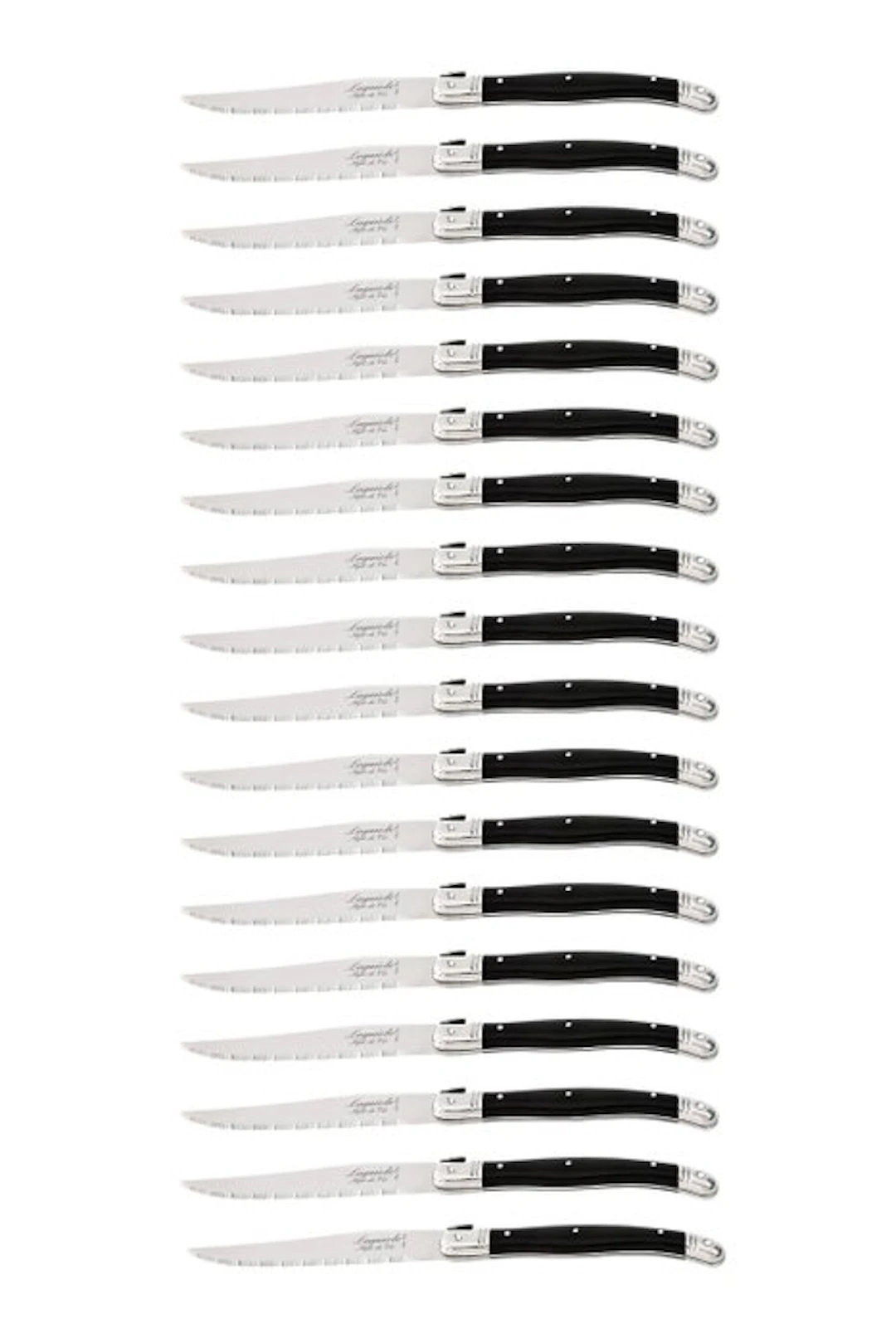 Laguiole - 18x Steak Knives - Black - style de - Table...