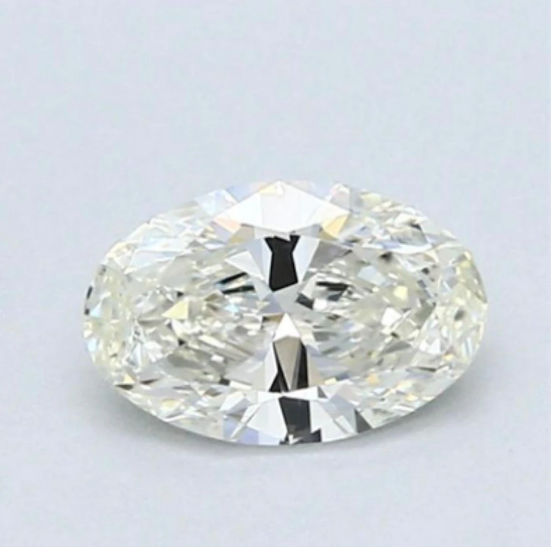 1 pcs Diamond (Natural) - 0.54 ct - Oval - J - VVS1...