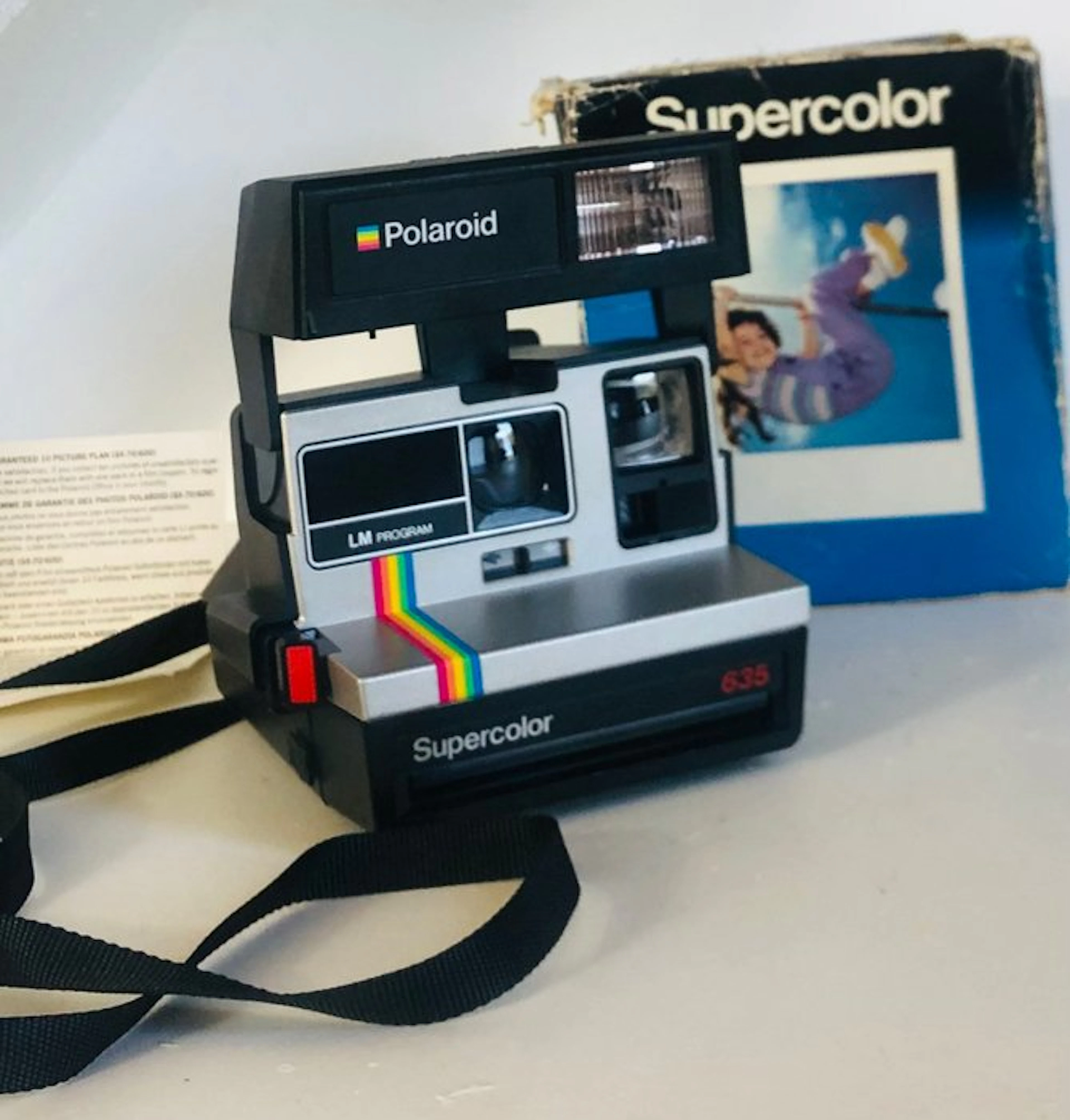 Polaroid 635 arc-en-ciel Supercolor Instant camera
