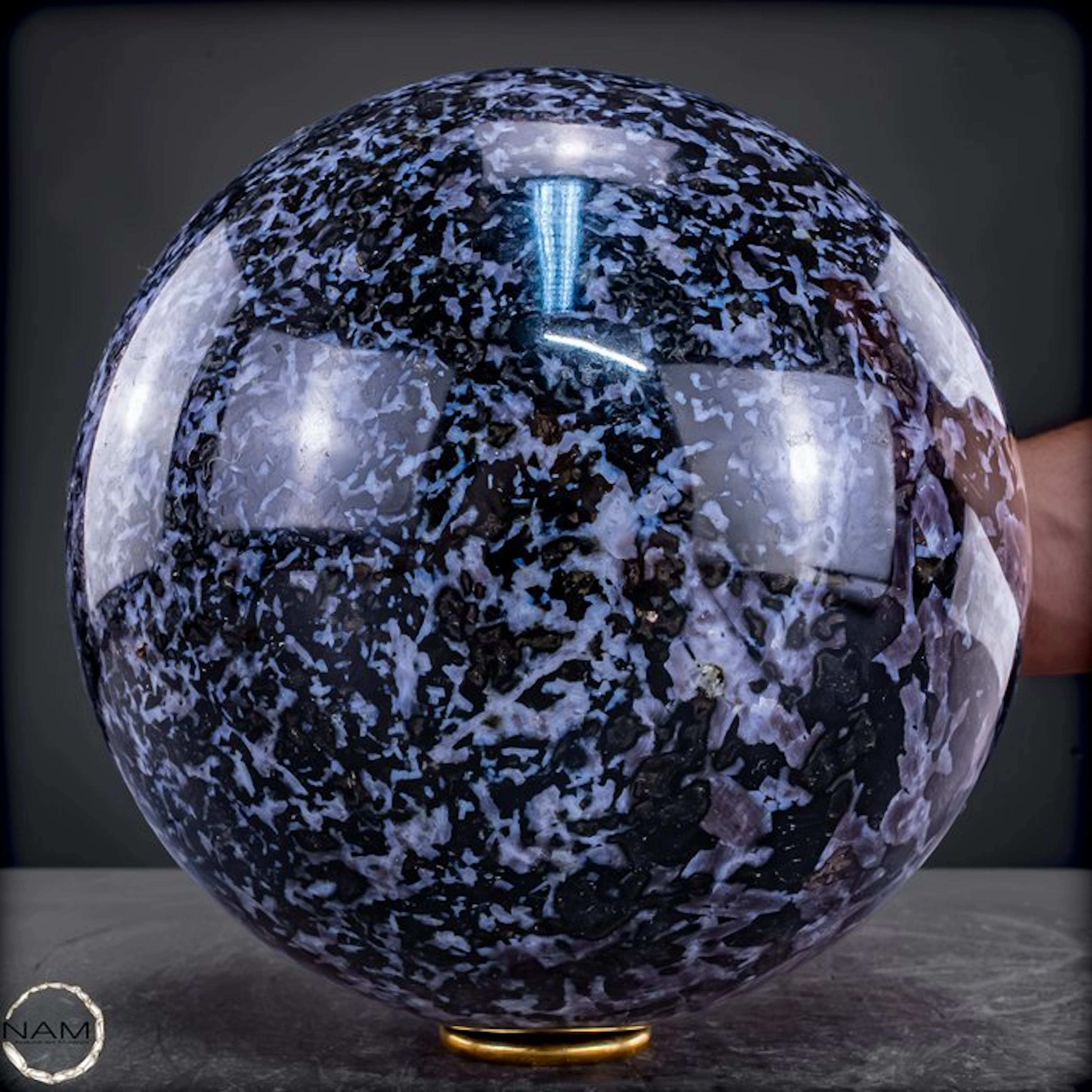 Majestic Merlinite sphere from Madagascar – 10 kg of...