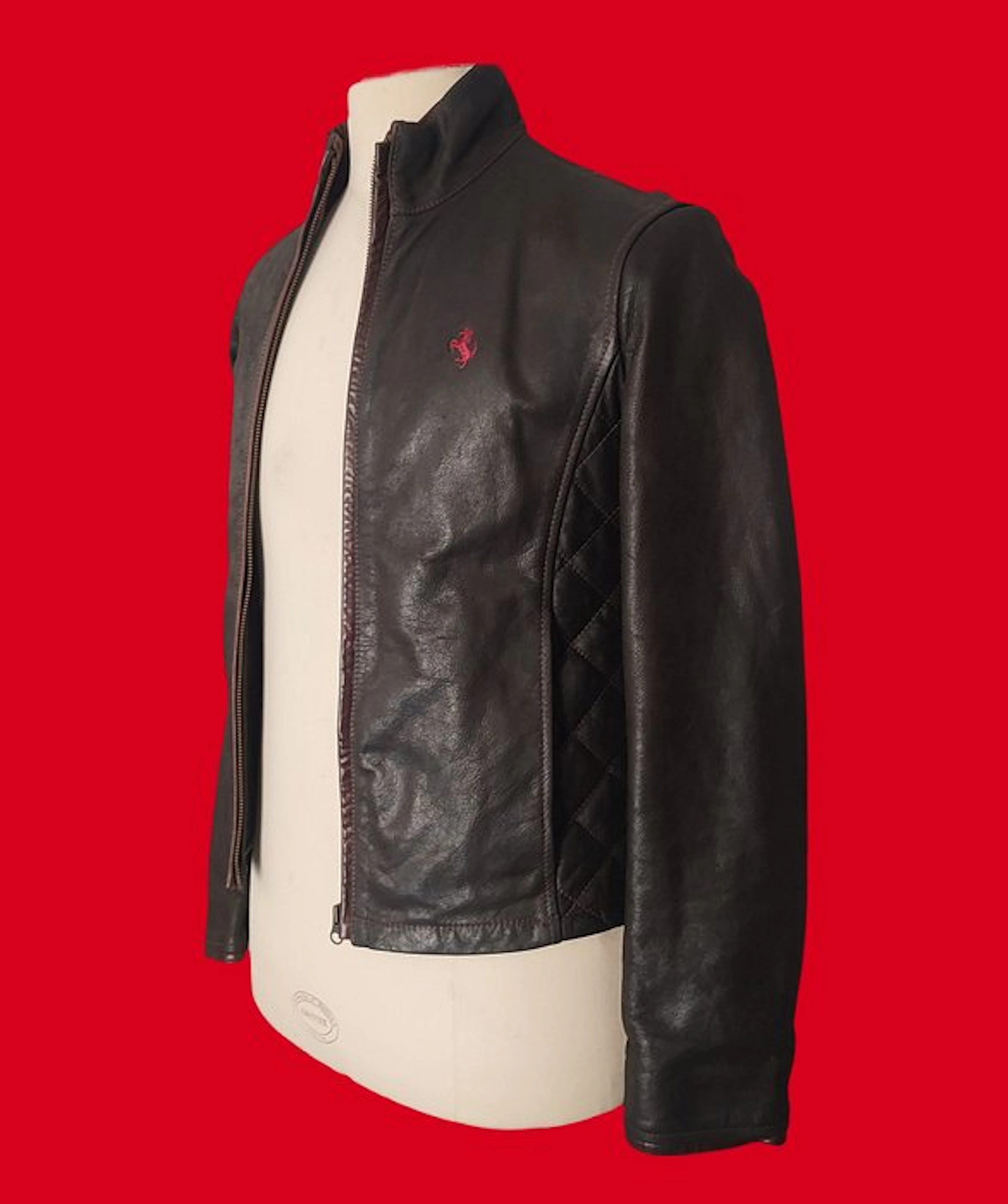 Ferrari - Blouson vintage cuir véritable - Années 90