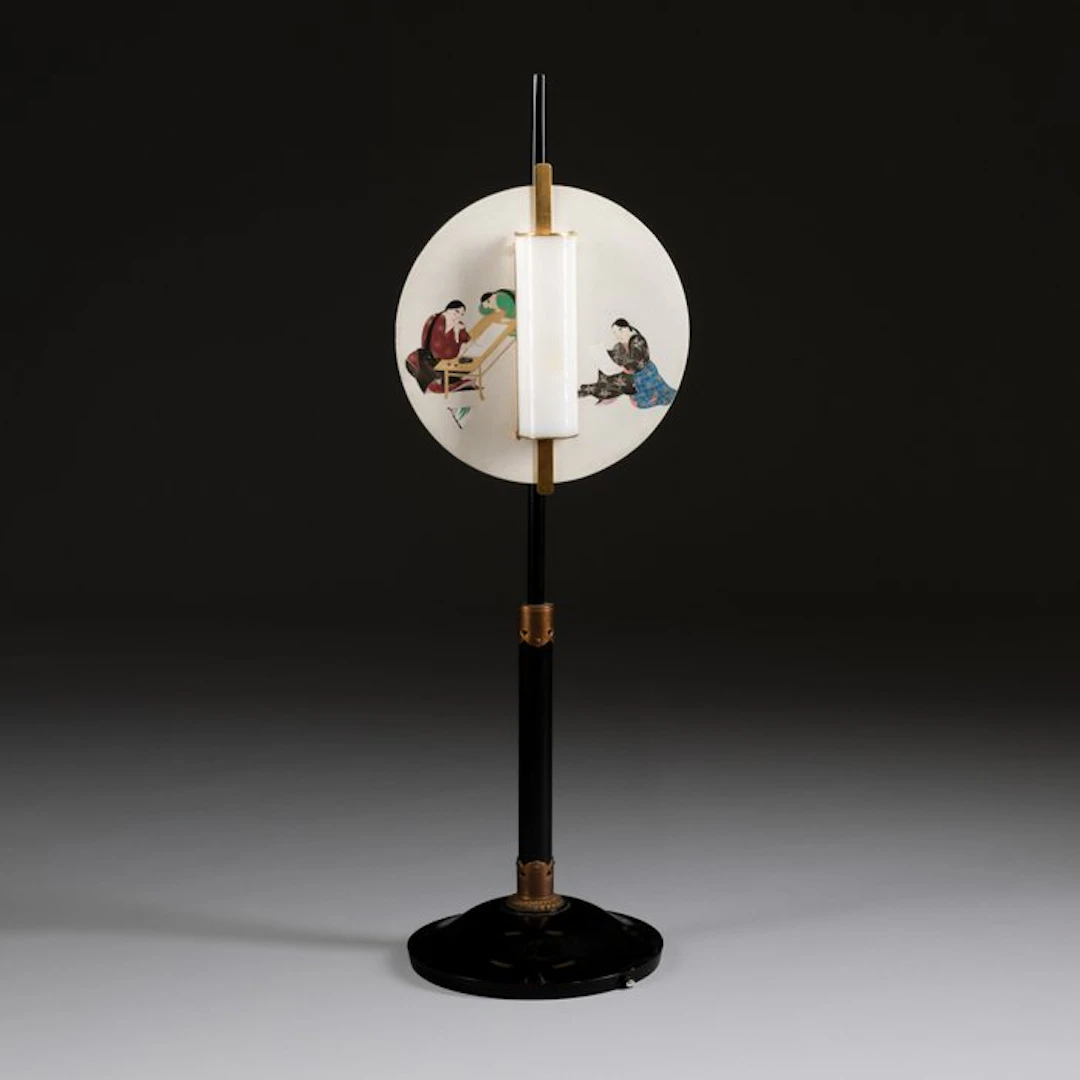 Oil lamp based electric lamp 反射板付灯台 (hanshaban-tsuki...