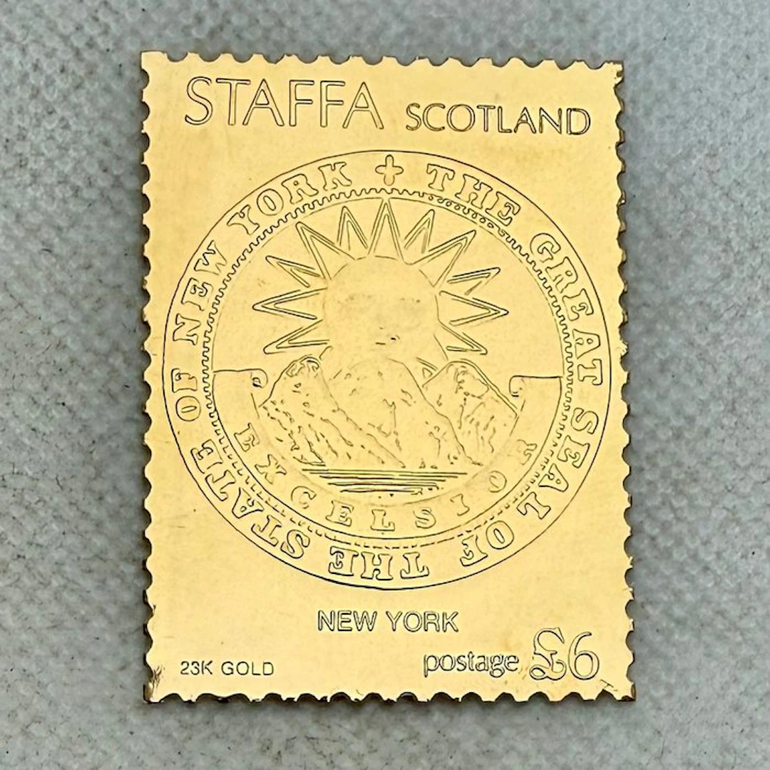 United States. Staffa New York , Oro 1/100 Oz (.999) Proof (No reserve price)