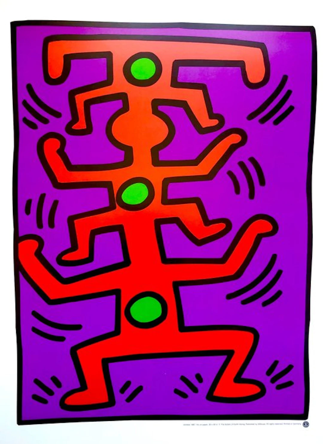 Keith Haring - Untitled - Offset lithograph - 80x60...