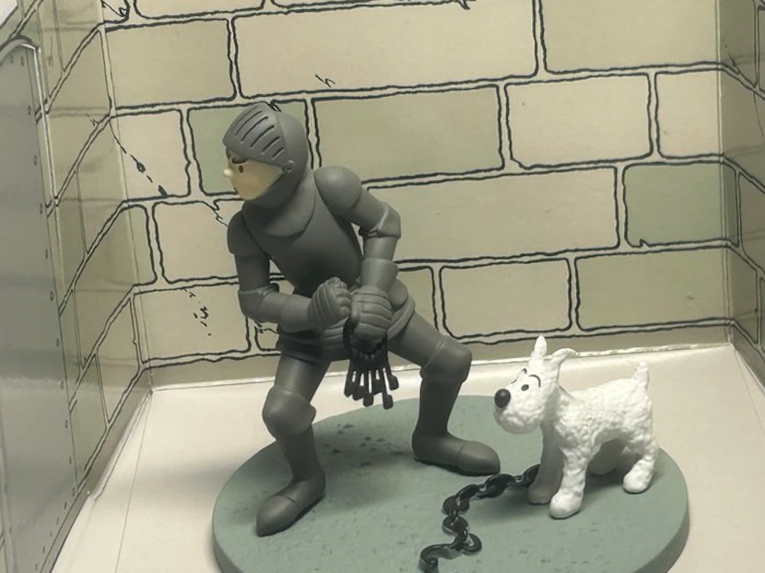 Tintin - Diorama Moulinsart - Tintin Armure
