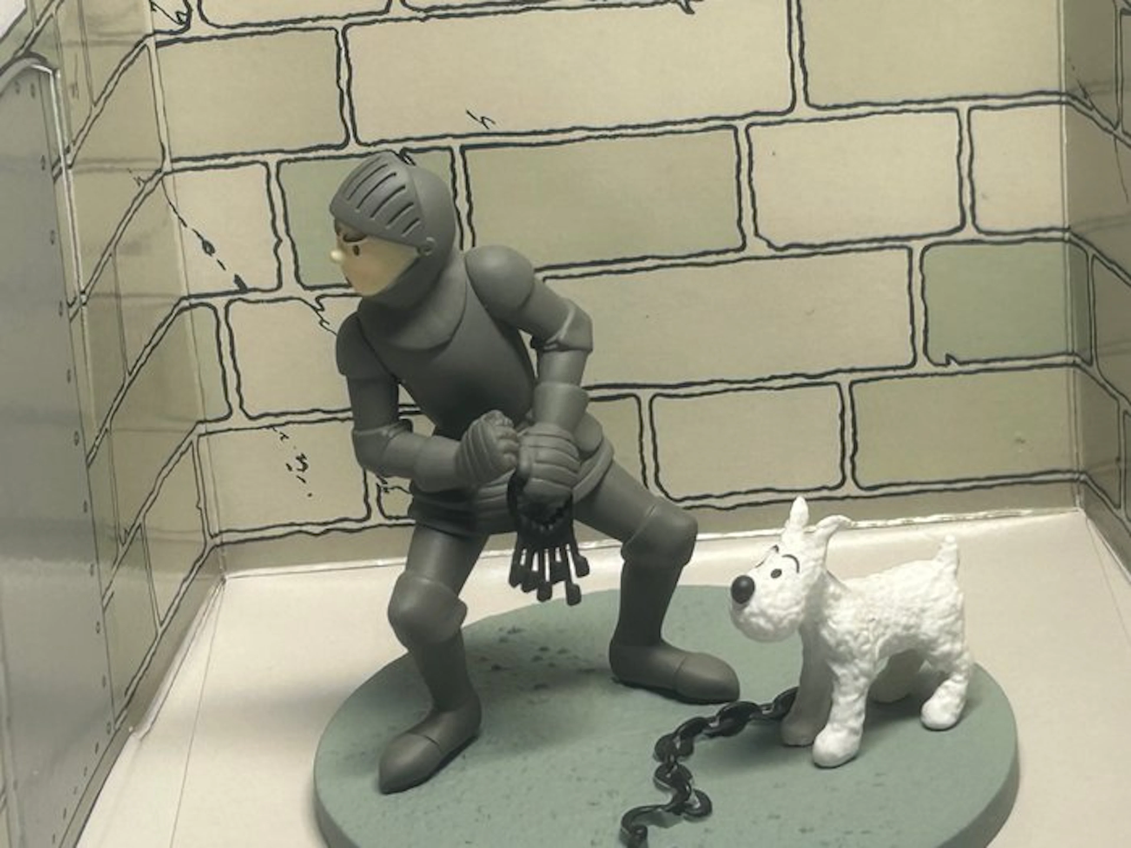 Tintin - Diorama Moulinsart - Tintin Armure