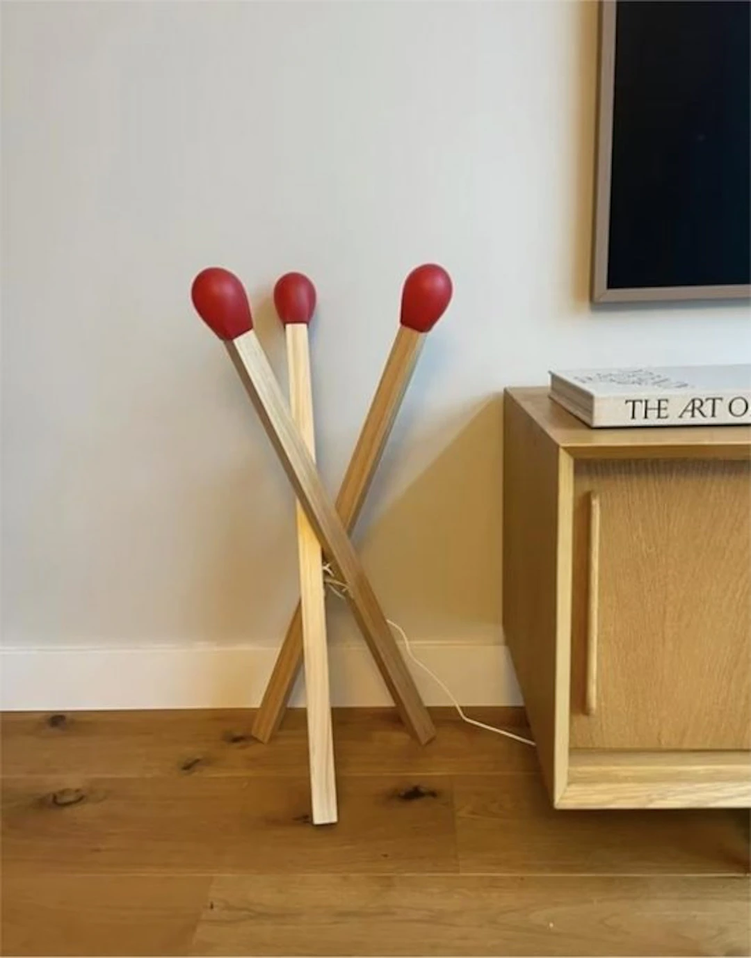 IKEA - Lukas Bazle - Floor lamp - Strala - Wood - IKEA Strala matchstick