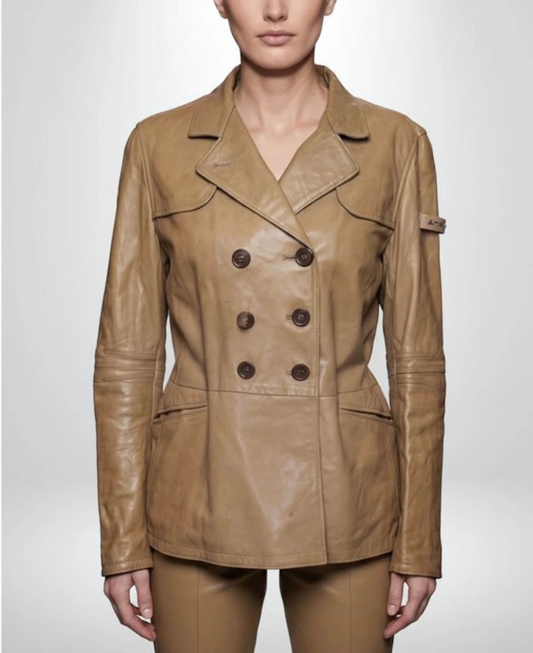 PEUTEREY Glamour Jacket Coat Genuine 100% Leather Exclusive Chic Collection Tg