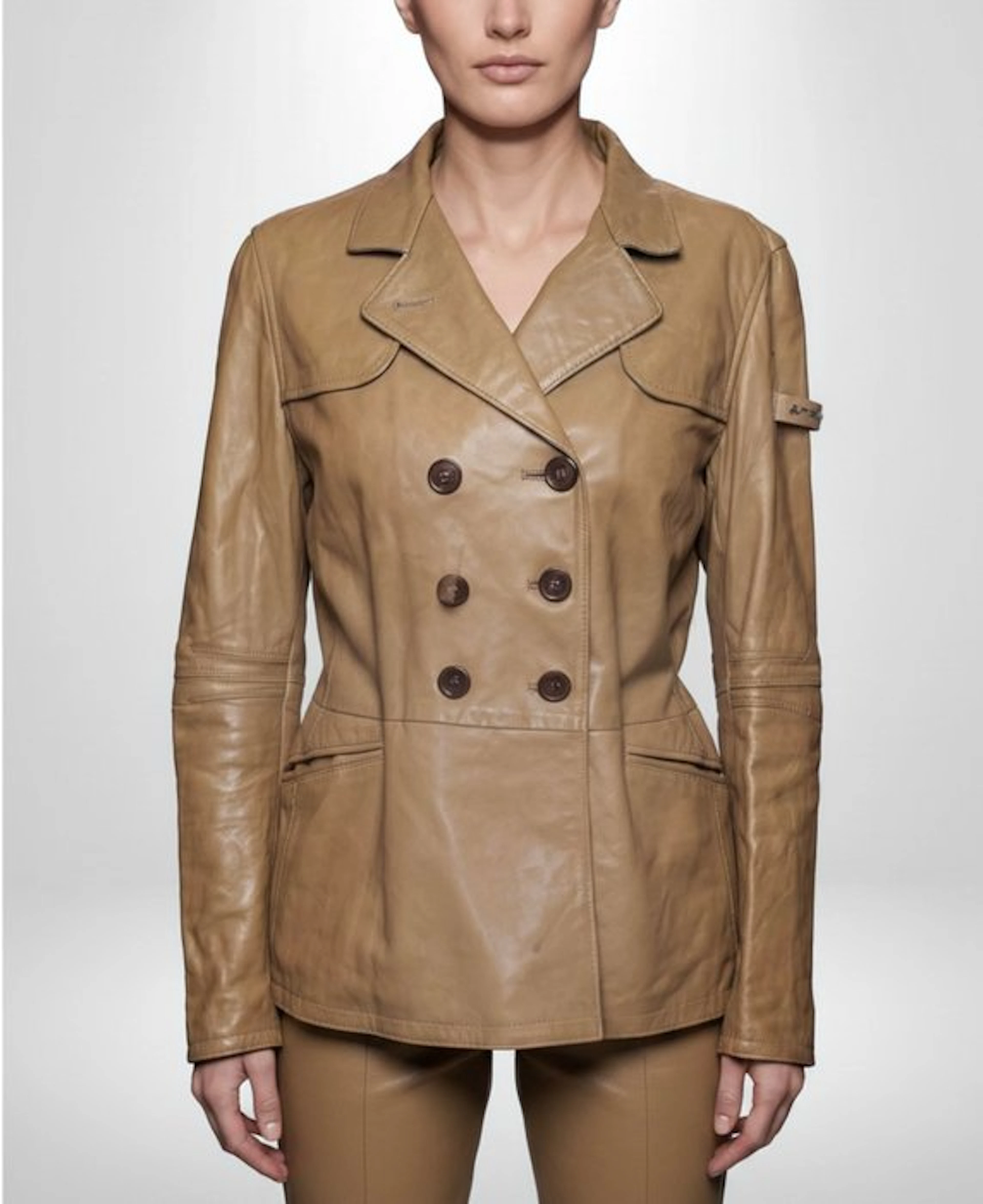 PEUTEREY Glamour Jacket Coat Genuine 100% Leather Exclusive Chic Collection Tg