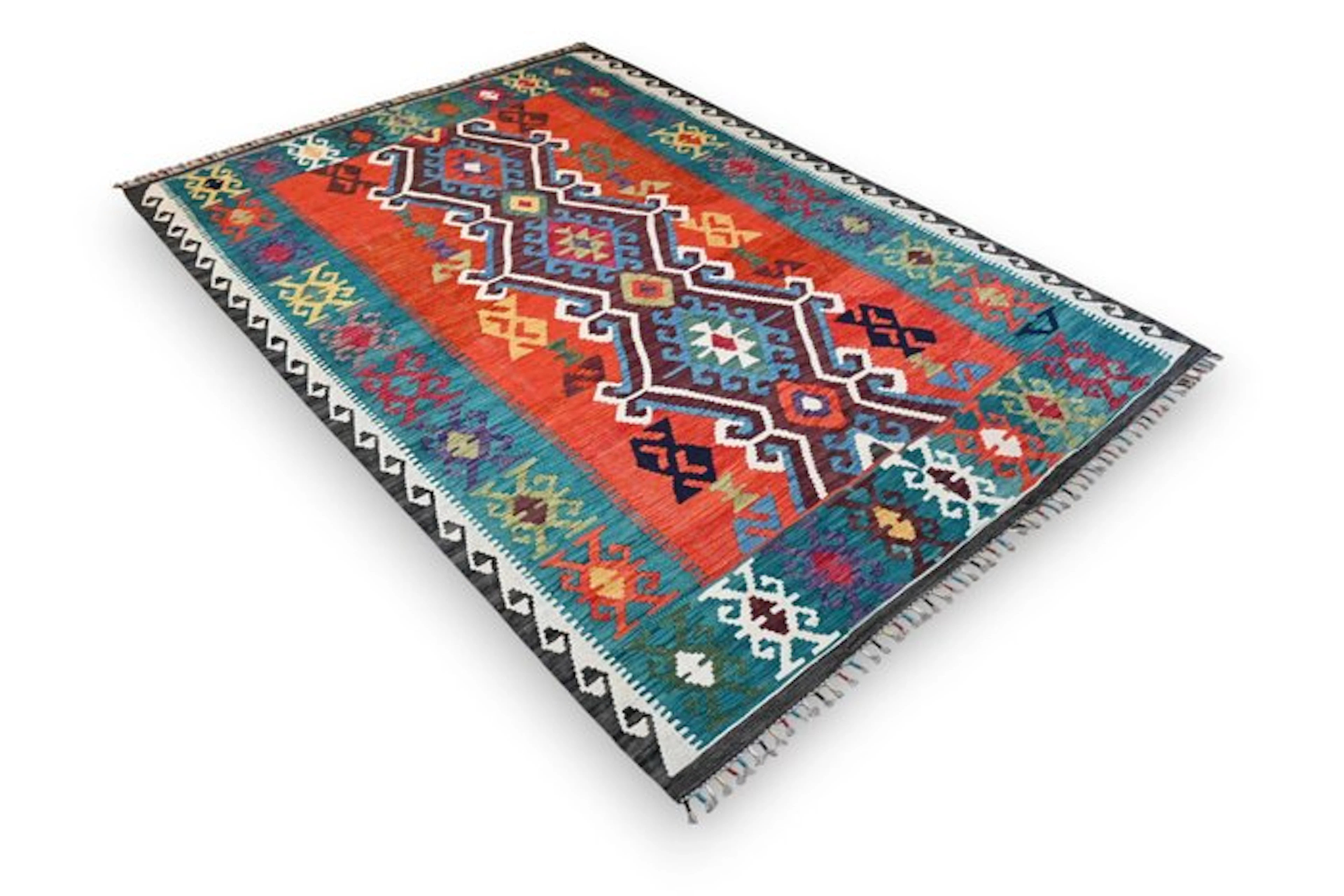 Colorful kilim - unused - Rug - 235 cm - 170 cm - With certificate