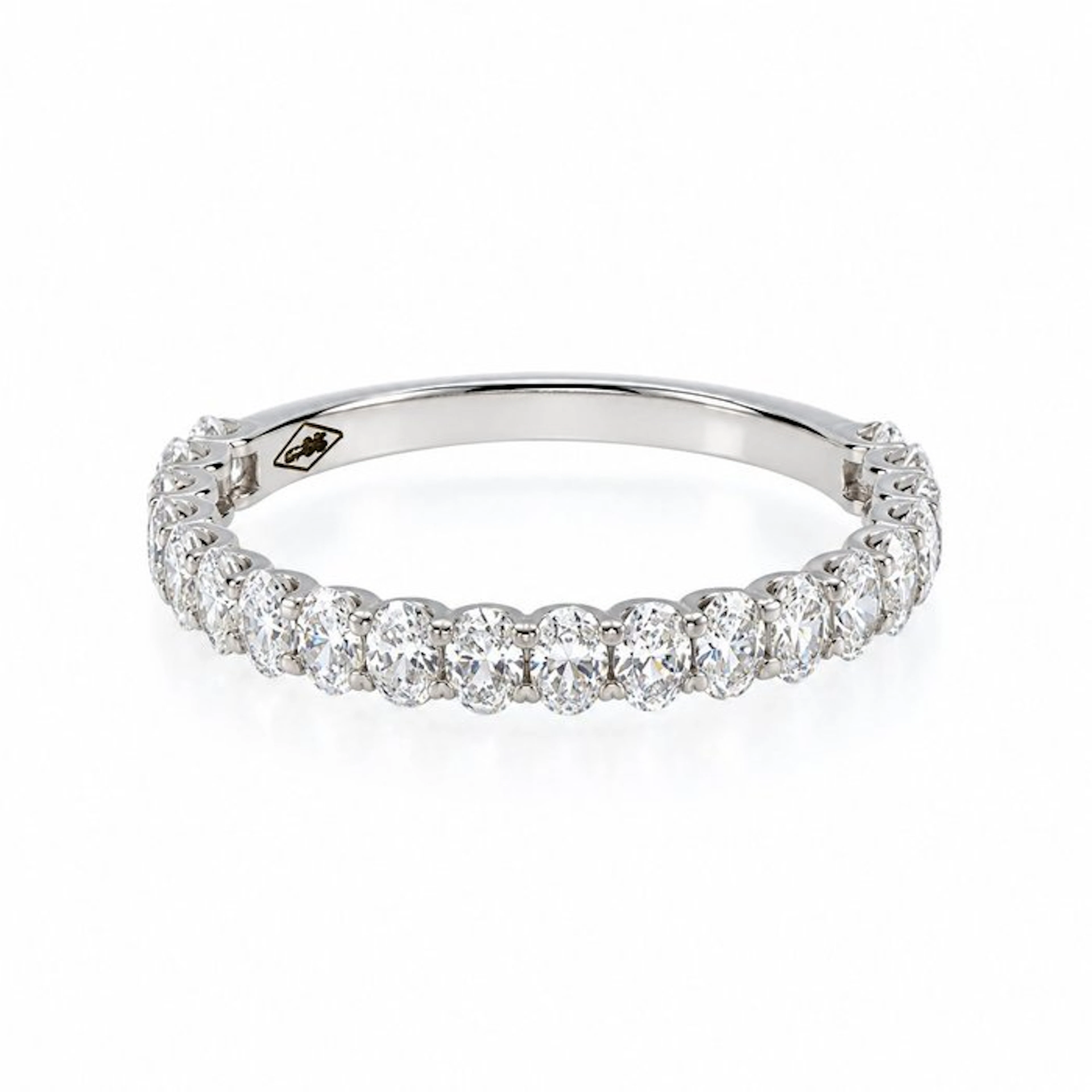 No reserve price - Ring - 14 kt. White gold - 1.05ct. tw. Diamond (Lab-grown)