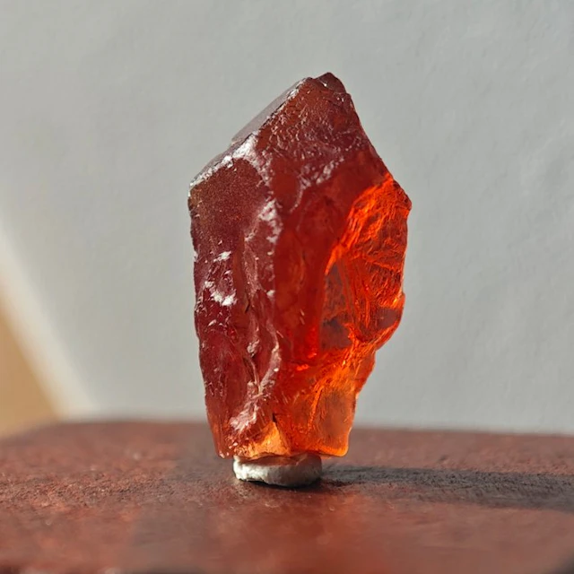 8 ct natural, perfectly red rhodochrosite crystal A++ jewelry quality- 1.6 g