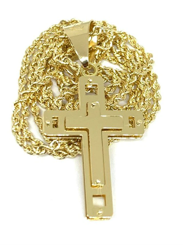 Necklace with pendant - 18 kt. Yellow gold