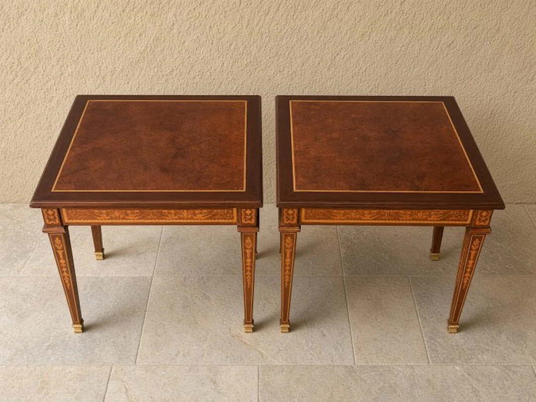 Table - A Pair of Italian Louis XVI / Neoclassical Style...