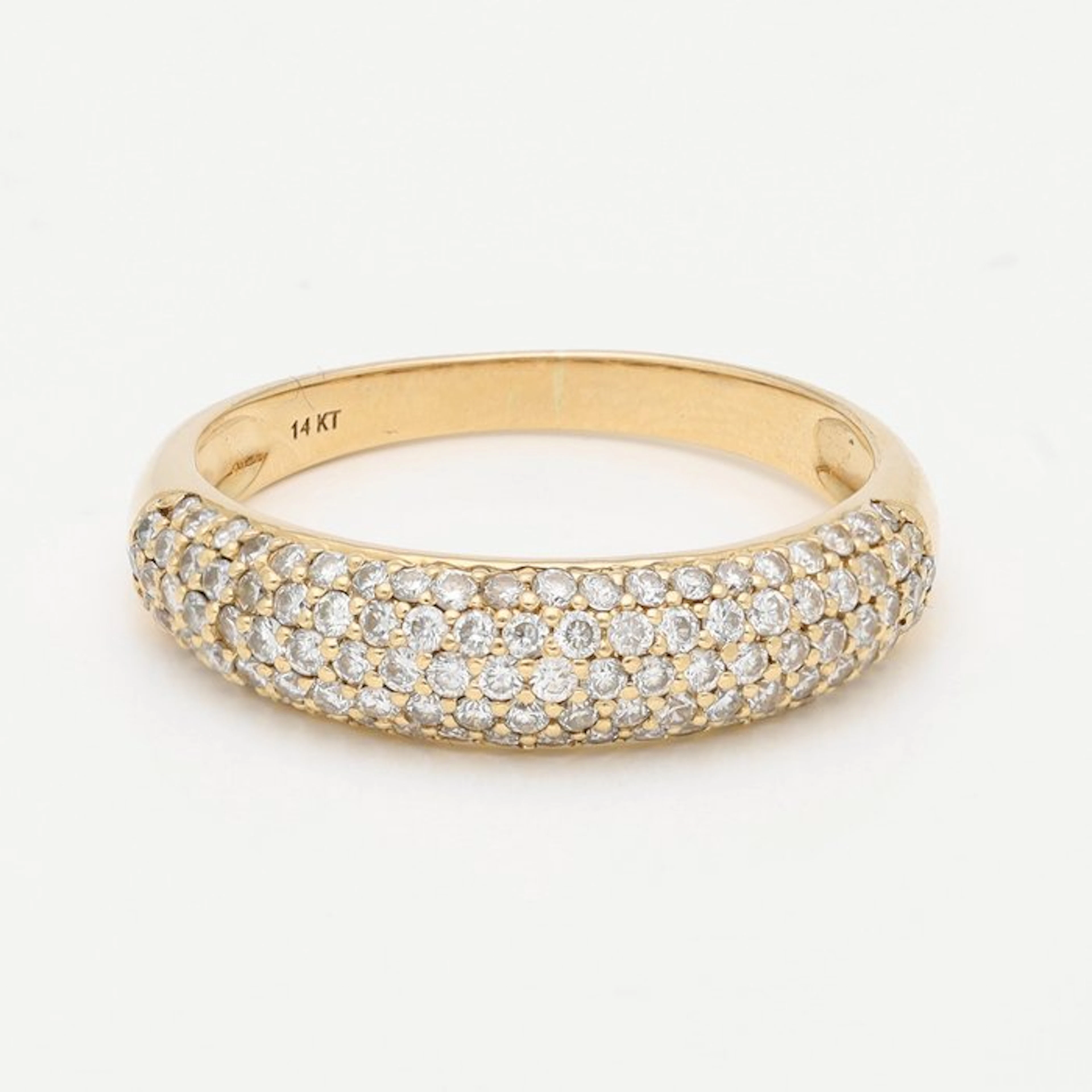 Ring - 14 kt. Yellow gold Diamond (Natural)