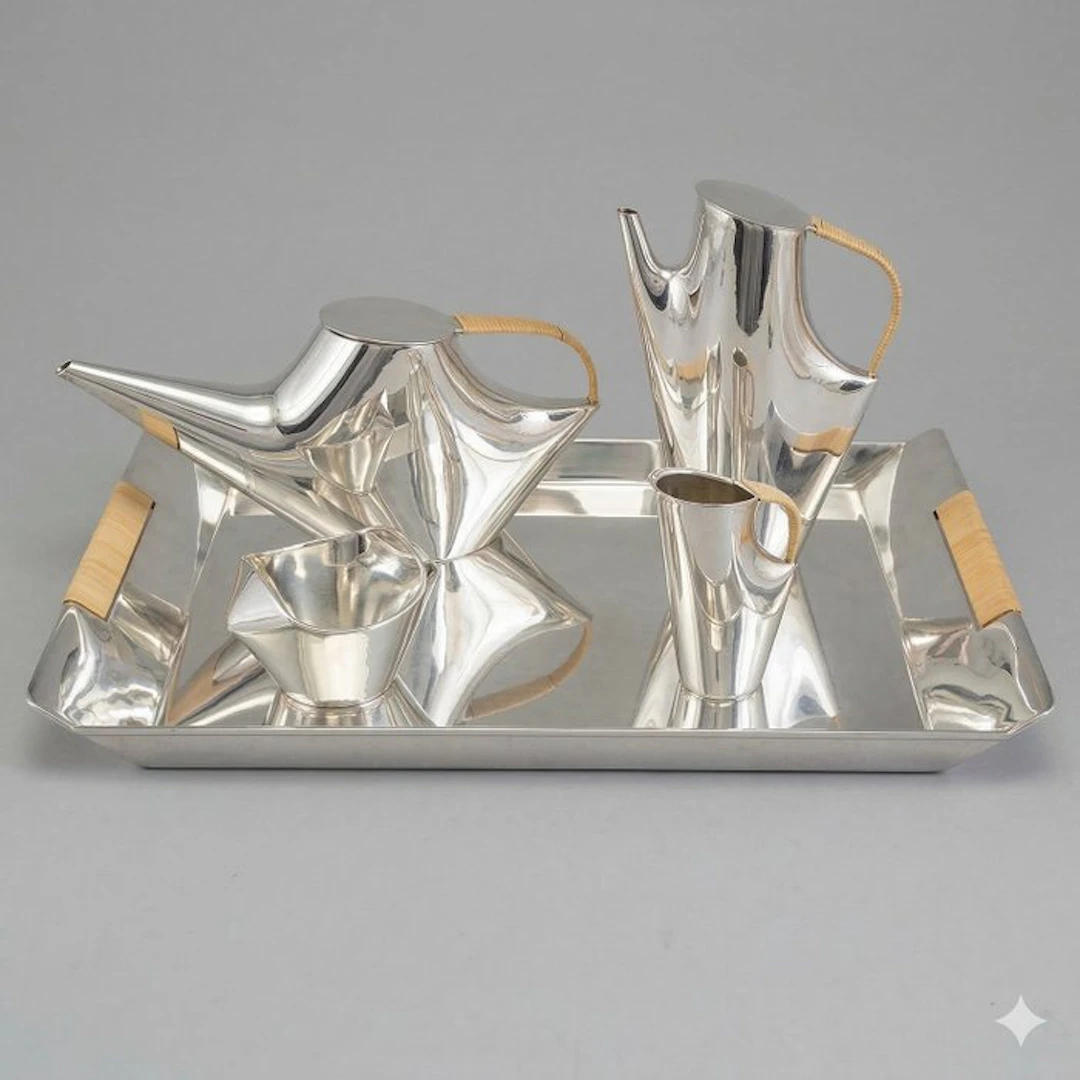 Christofle - Lino Sabattini - Coffee service (5) - Como - Silverplated