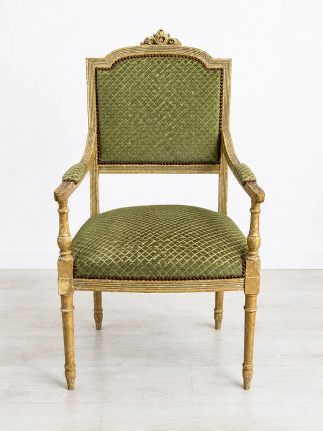 Fauteuil - Wood, Textile - Louis XVI-style armchair