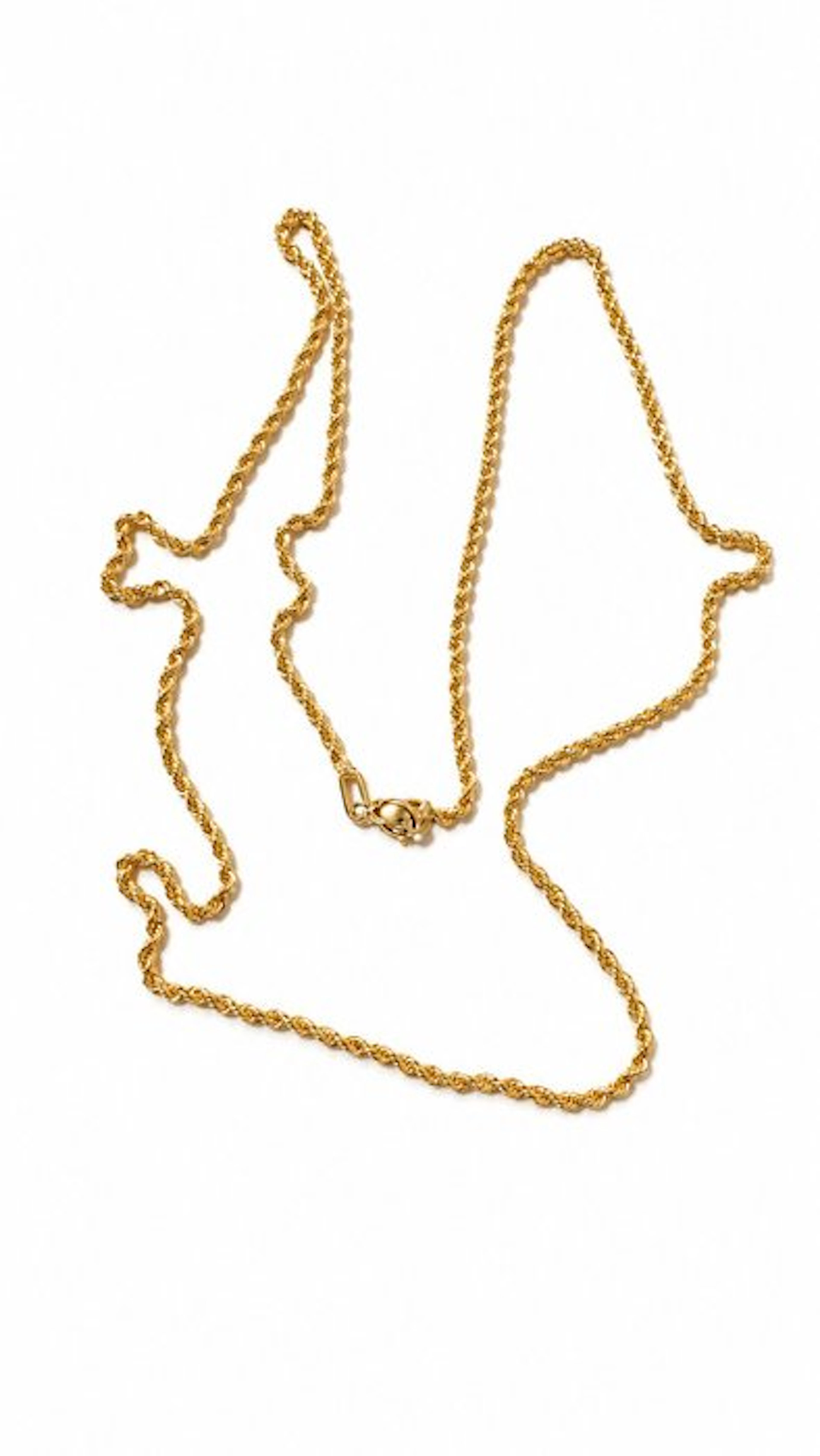 No reserve price - Necklace - 18 kt. Yellow gold - Funetta 45 - 1.55 g