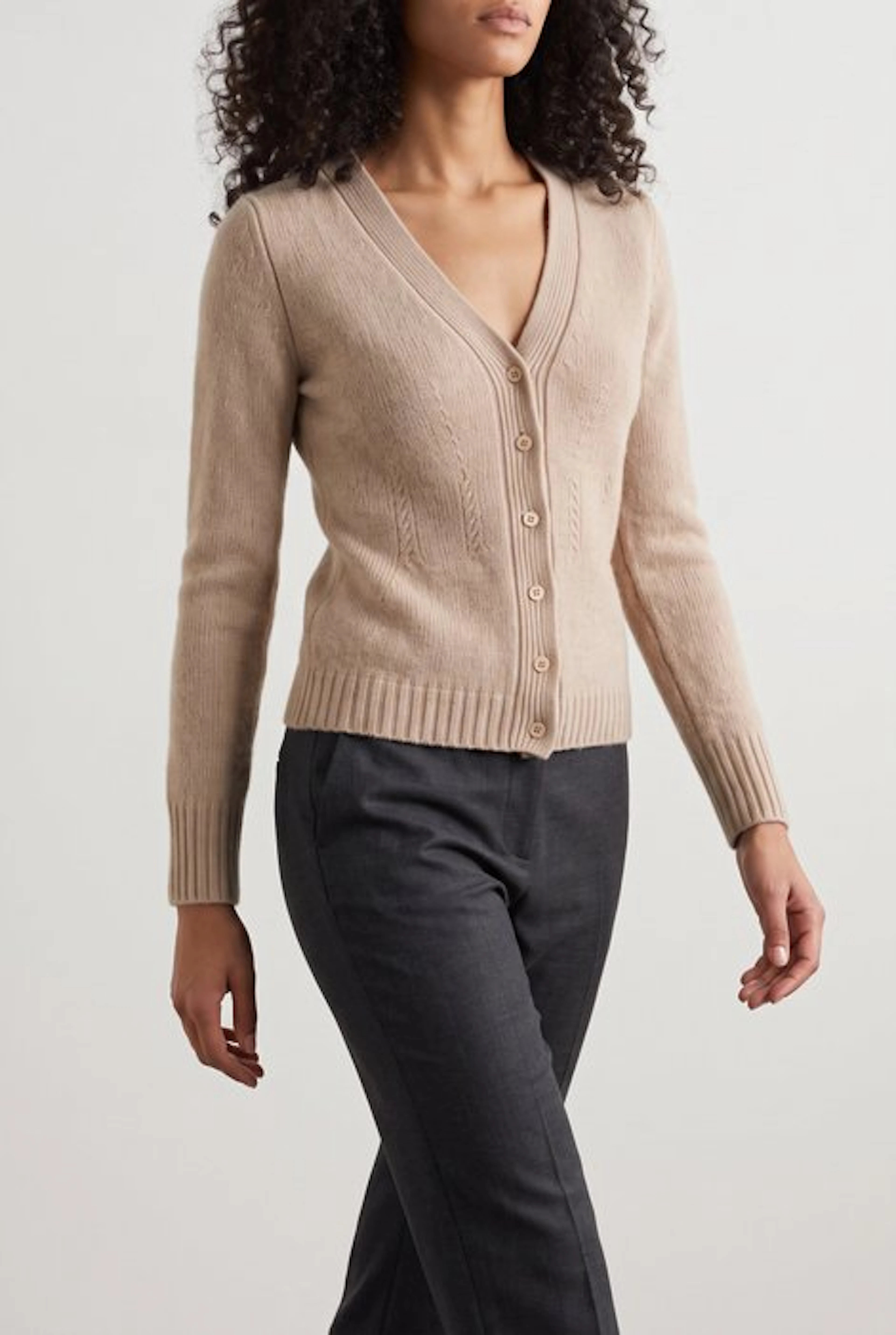 PRADA Ribbed Trim Cardigan - Cardigan DONNA - - Cardigan