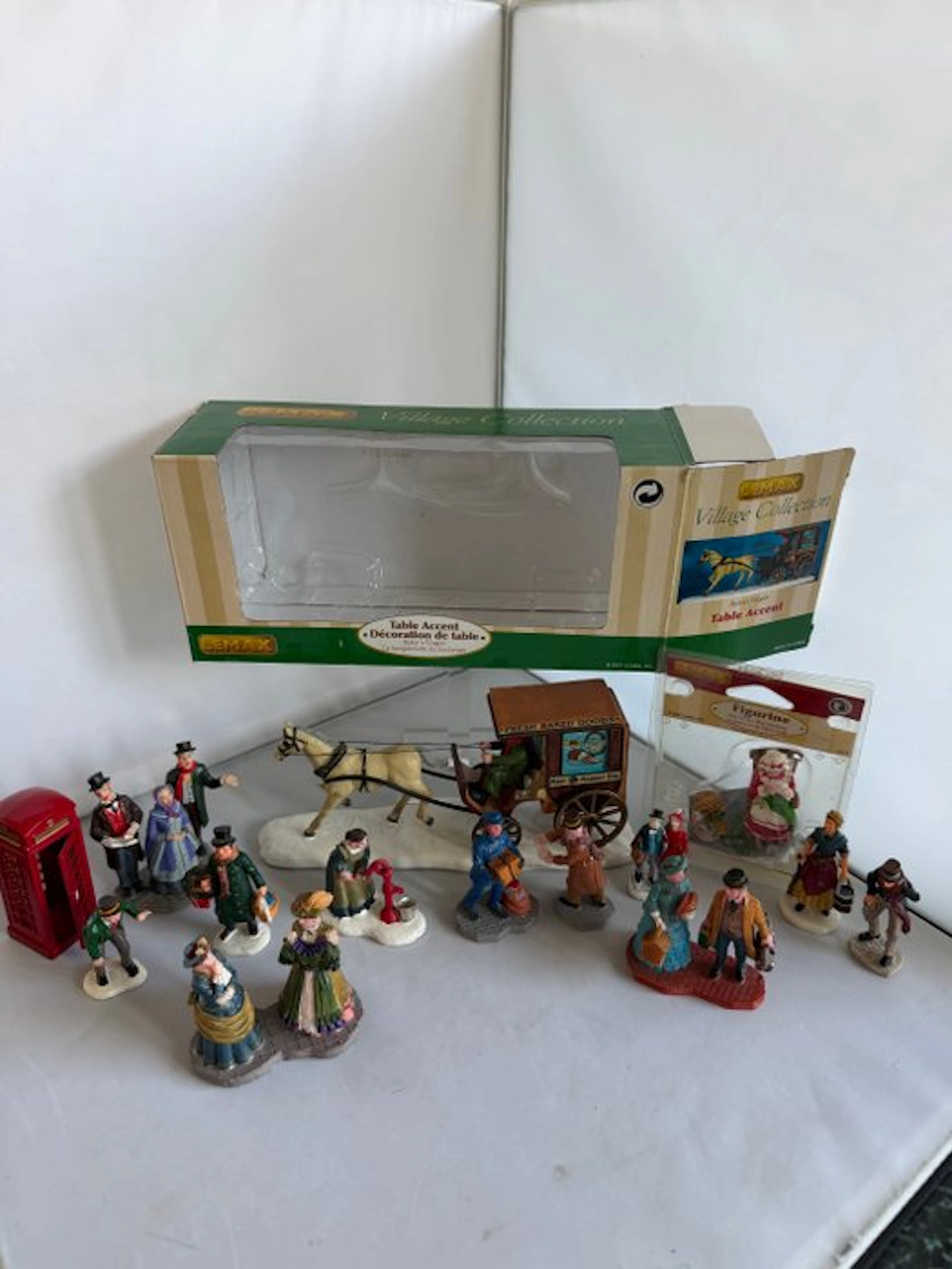 Lemax - Statuette, bakkers paard en wagen e.a - 0 cm - Plastic, Composite
