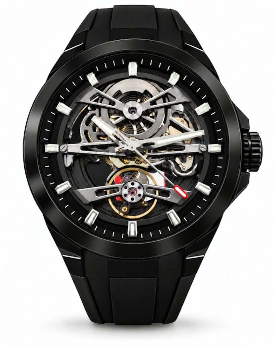 AKOR Le Locle - Noxium 01 Black — Automatic Skeleton...
