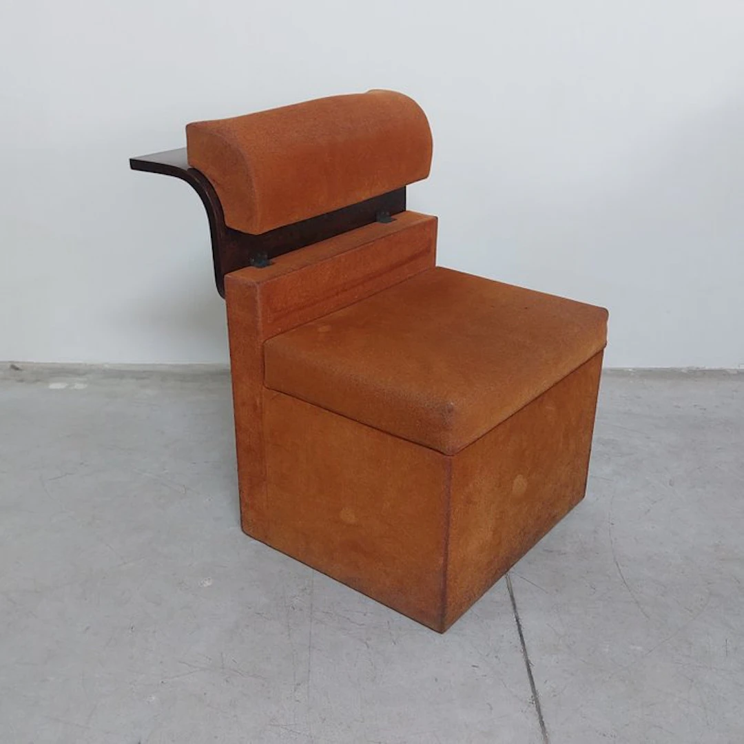 Armchair - Wood, Textile - Vintage Art Deco