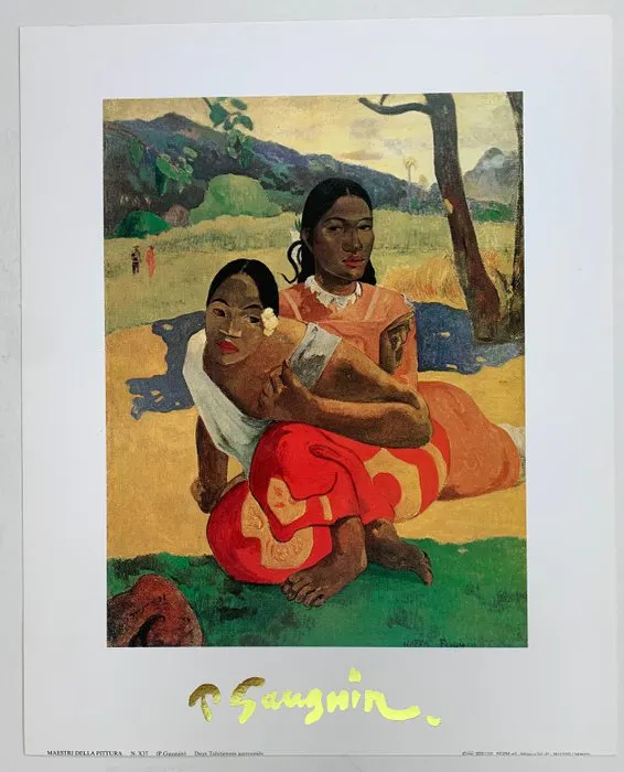 Paul Gauguin (1848-1903) - Two Tahitianerinnen - Artprint - 30 x 24 cm