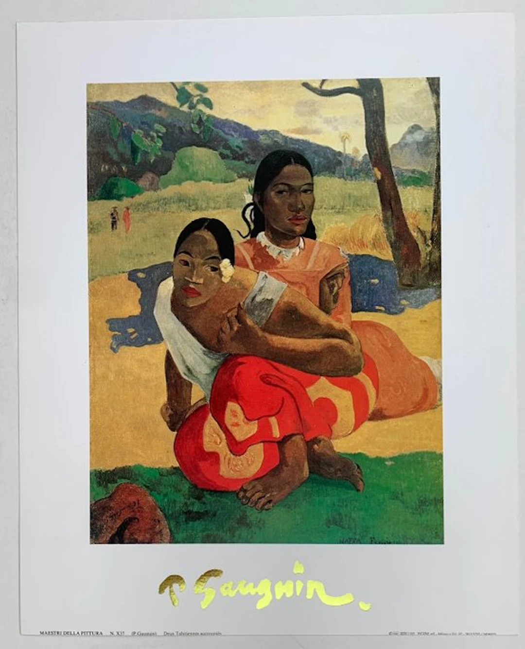 Paul Gauguin (1848-1903) - Two Tahitianerinnen - Artprint - 30 x 24 cm