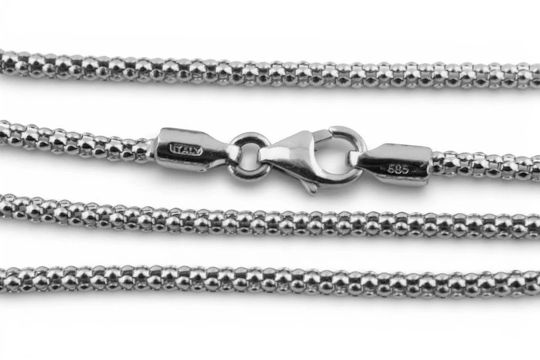 Necklace - 14 kt. White gold