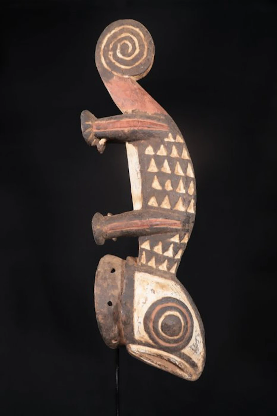 Dance mask - Gurunsi Chameleon Mask - 51 cms - Burkina Faso