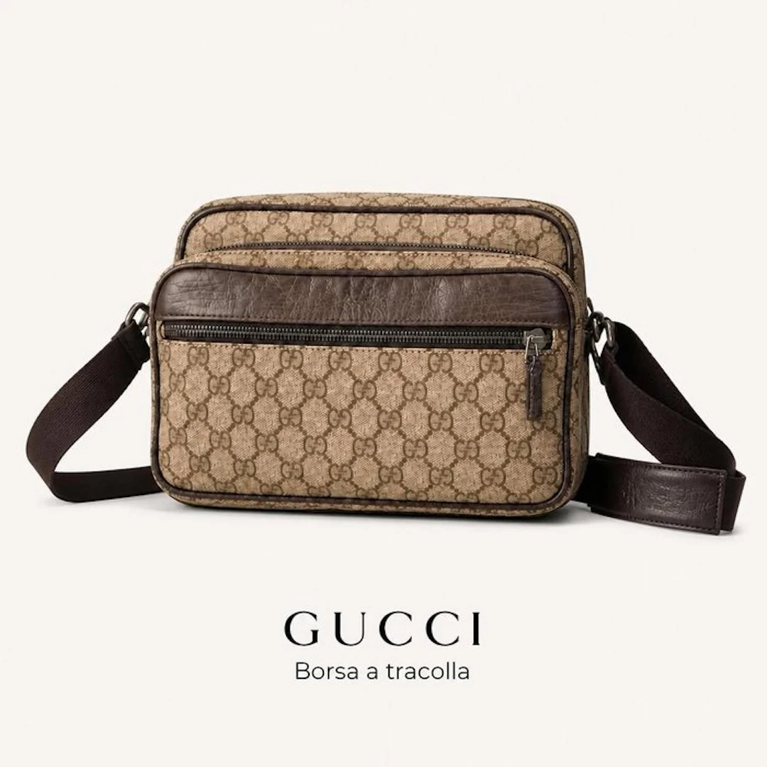 Gucci - GUCCI - Borsa Messenger GG Supreme Unisex...
