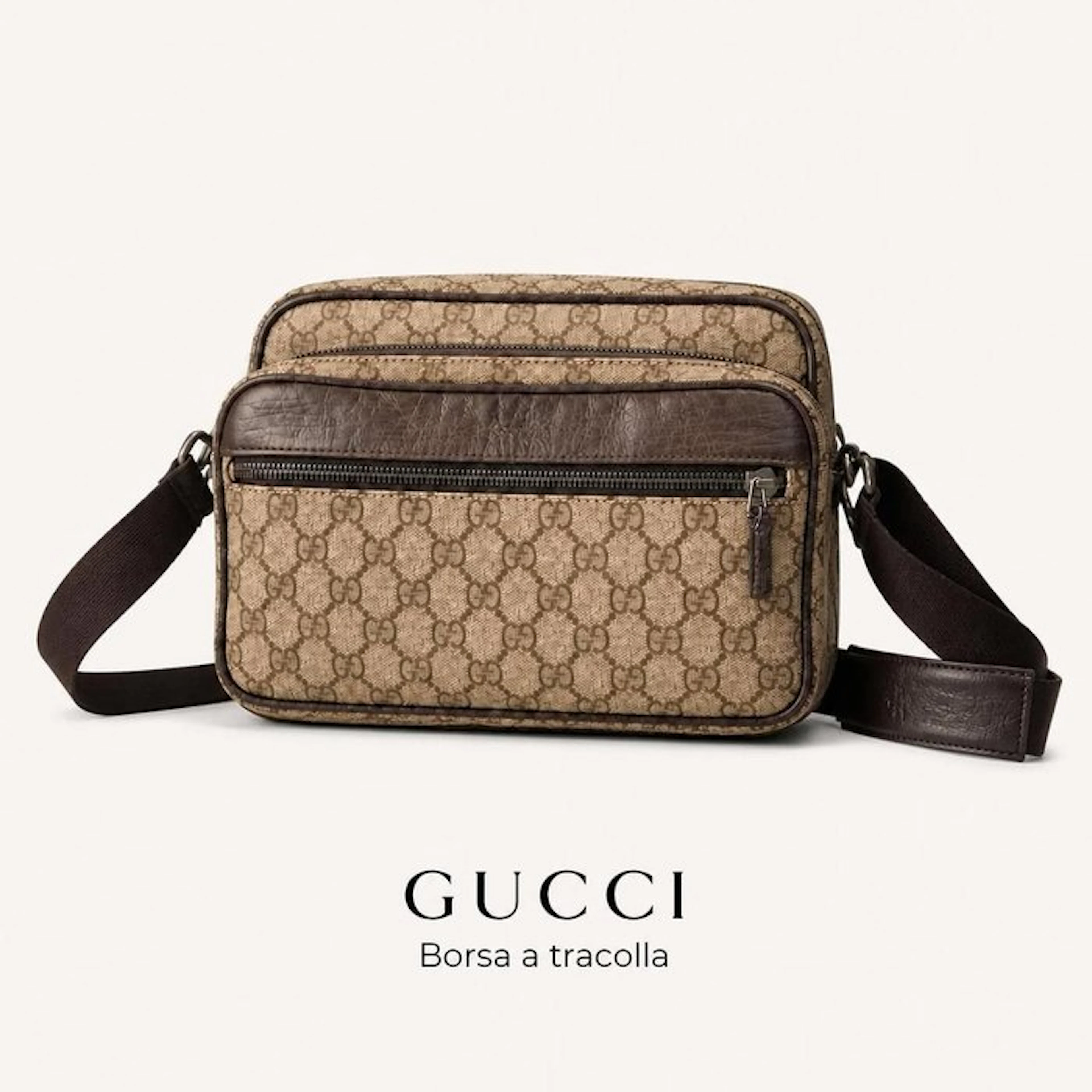 Gucci - GUCCI - Borsa Messenger GG Supreme Unisex...